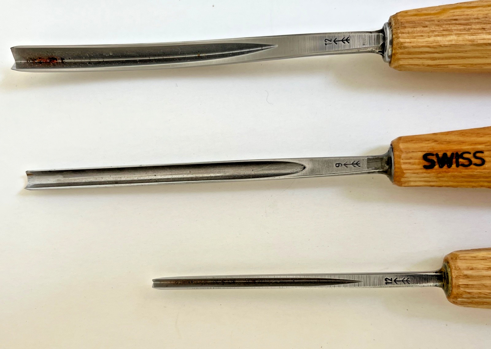Pfeil Swiss Made Vintage Lot of 9 Carving Tools/Woodworking Tools