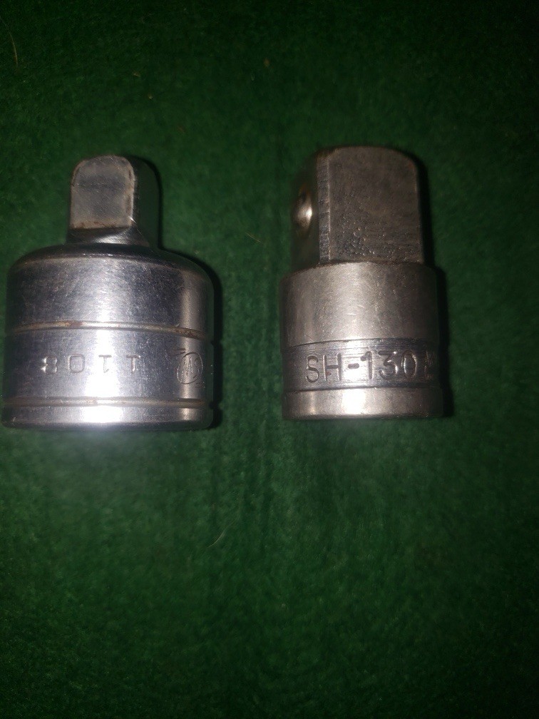 Vintage Heavy Duty Drive Adapter Pair Armstrong SH-130 & Stevens Walden 1108 USA