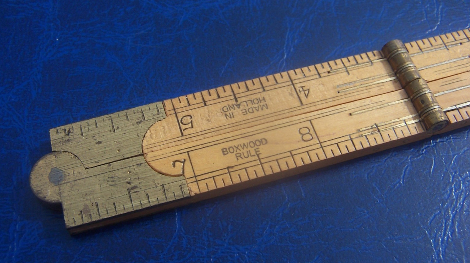 VINTAGE MADE IN HOLLAND SCHUIL 1 FOOT FOLDING BOXWOOD RULE MODEL NO. 2241 IN VGC