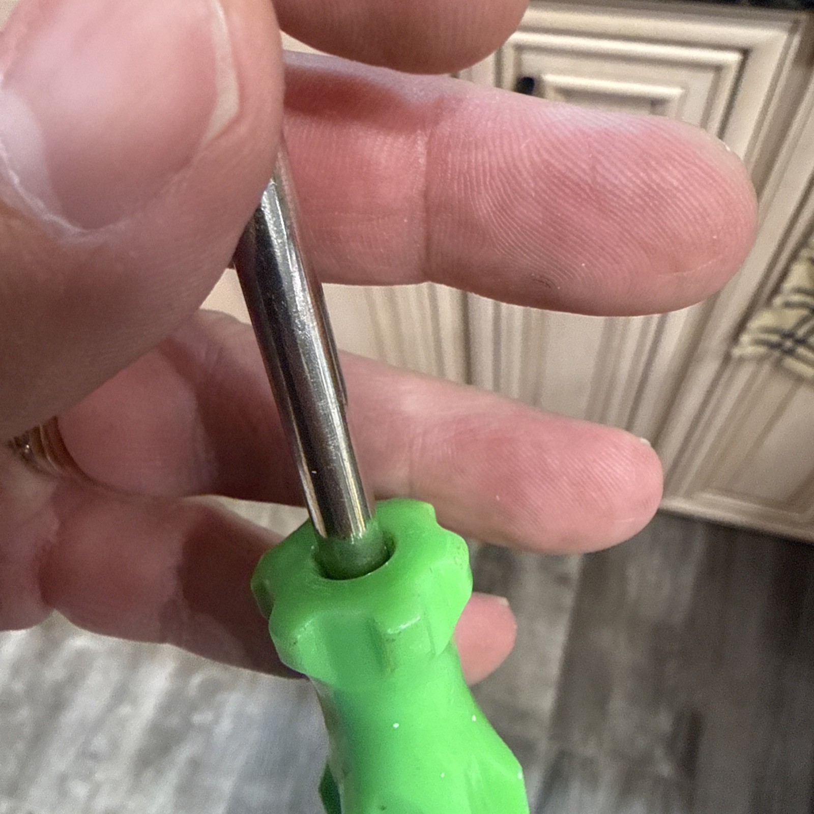 Vintage Rare STANLEY HI-GLOW Slotted Screwdriver 6”- Green. Realy USA
