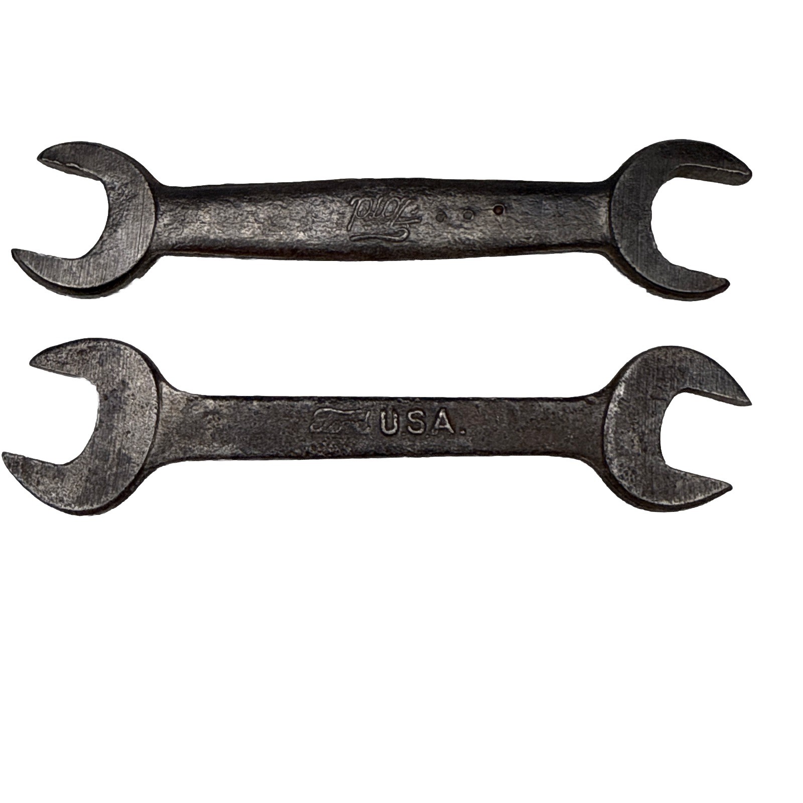 2 pc. Lot Vintage FORD Motors Model T Model A USA M Open Wrench Antique Pair Af