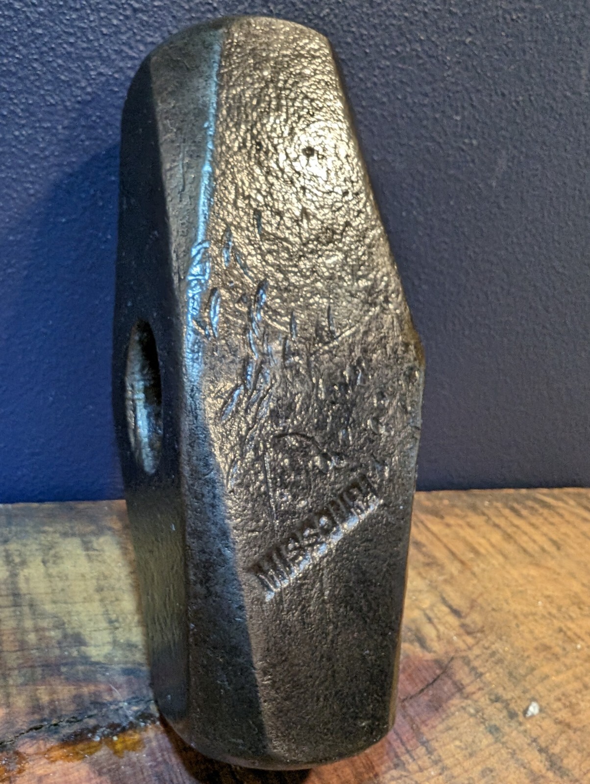 WW2 Battleship Missouri Sledge Hammer Head Fayette R. Plumb Anchor Logo 5.5 Lbs