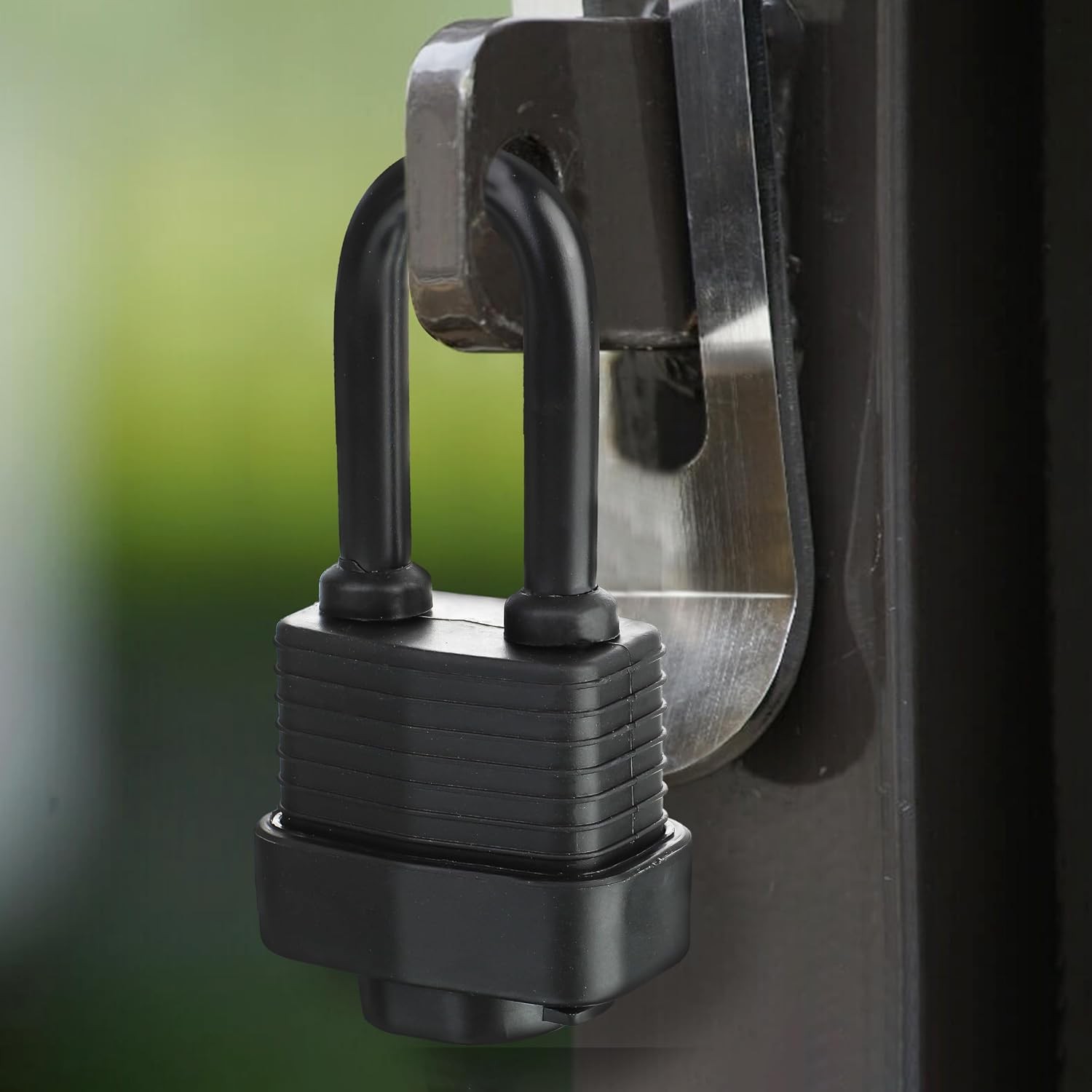 Waterproof Heavy Duty Laminated Steel Padlock with Keys Outdoor Indoor 1 Pack