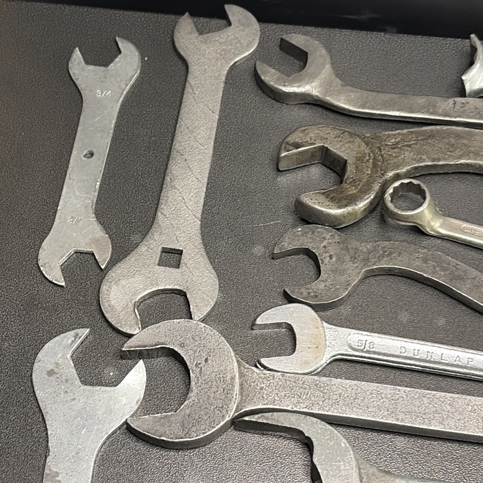 29 Lot Of Open And Wrenches Custom And Pitted Lot.