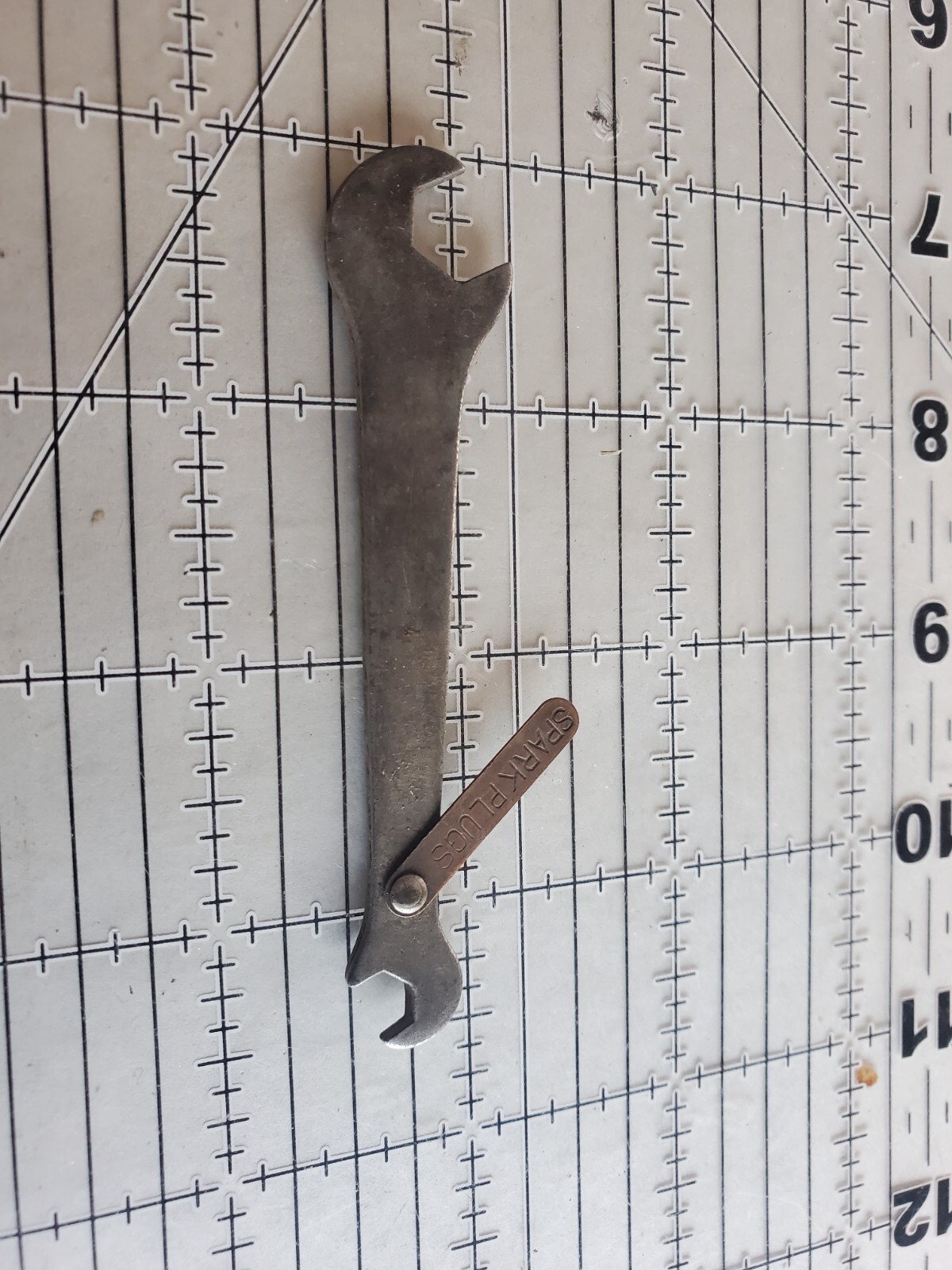 Vintage Spark Plug Gapping Wrench Early Mechanic Tool