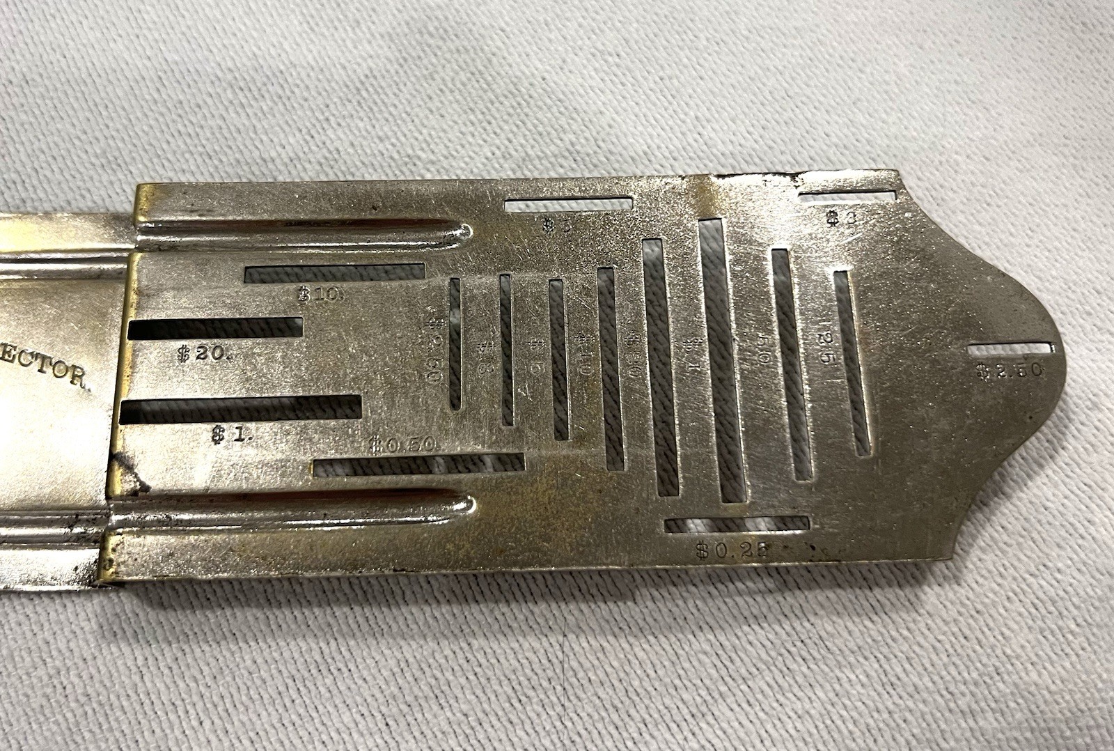1877 Berrian Manufacturing Co. GOLD & SILVER COUNTERFEIT COIN DETECTOR SCALE