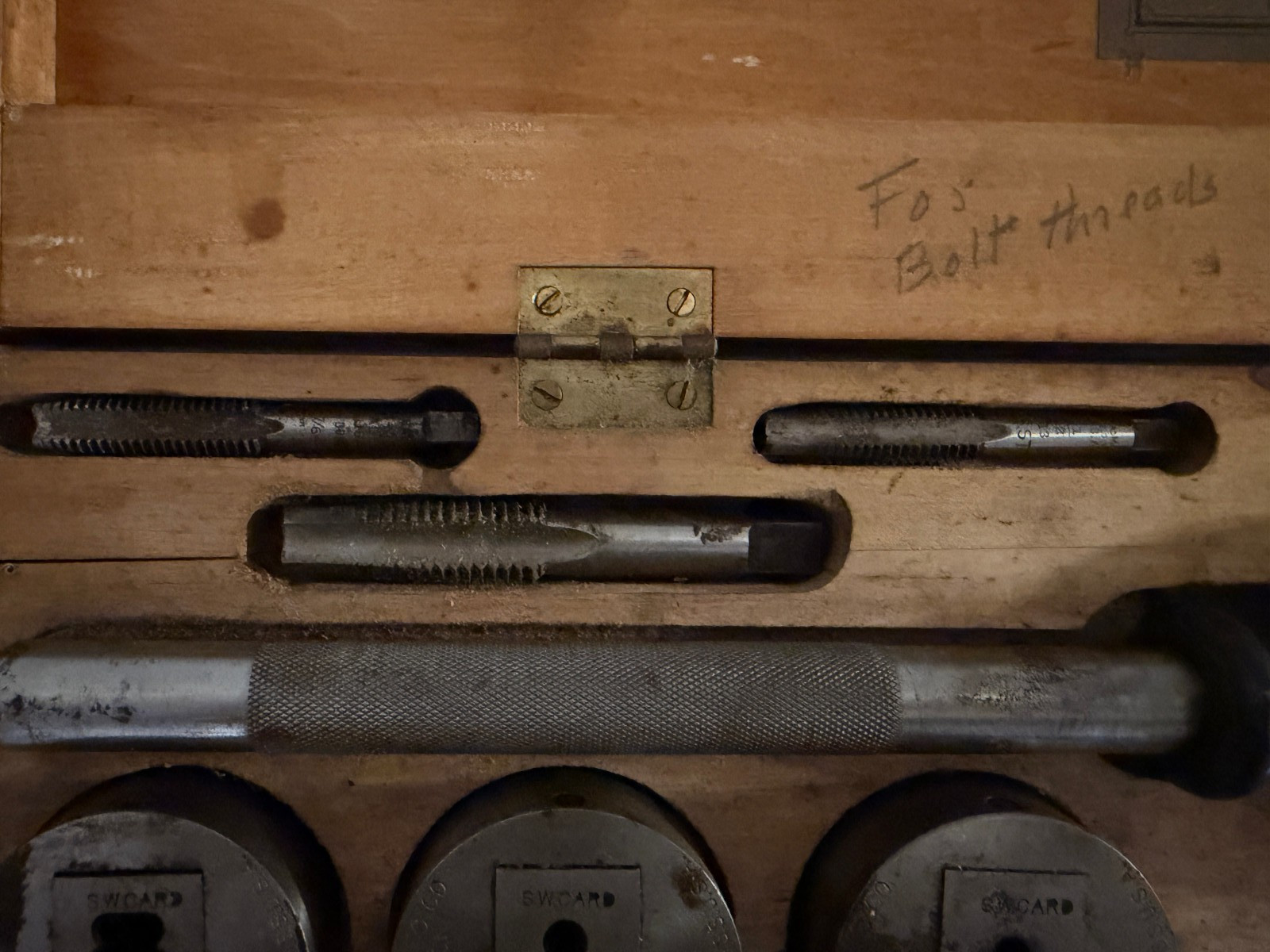 Vintage S.W. Card “Paragon” Tap & Die Set No. 504 – Made in USA – Machinist Tool