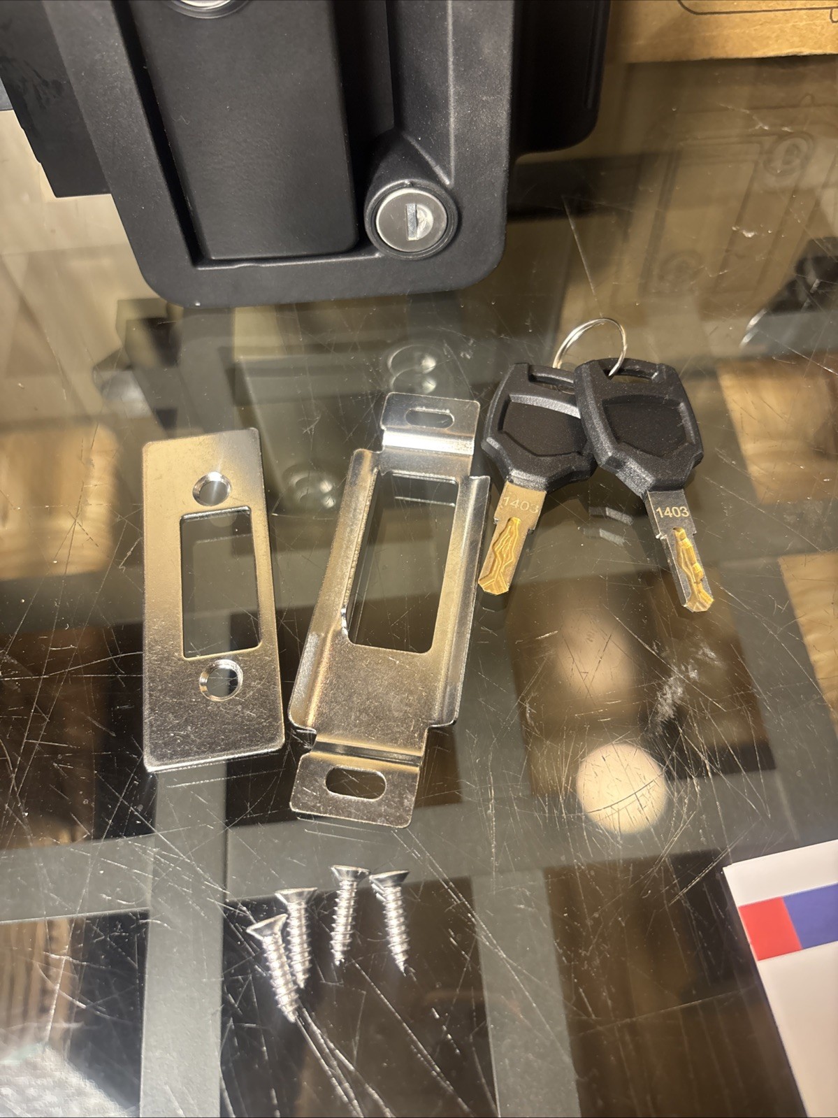 2 RV Door Lock for Travel Trailers with Paddle Deadbolt, Camper Read Description