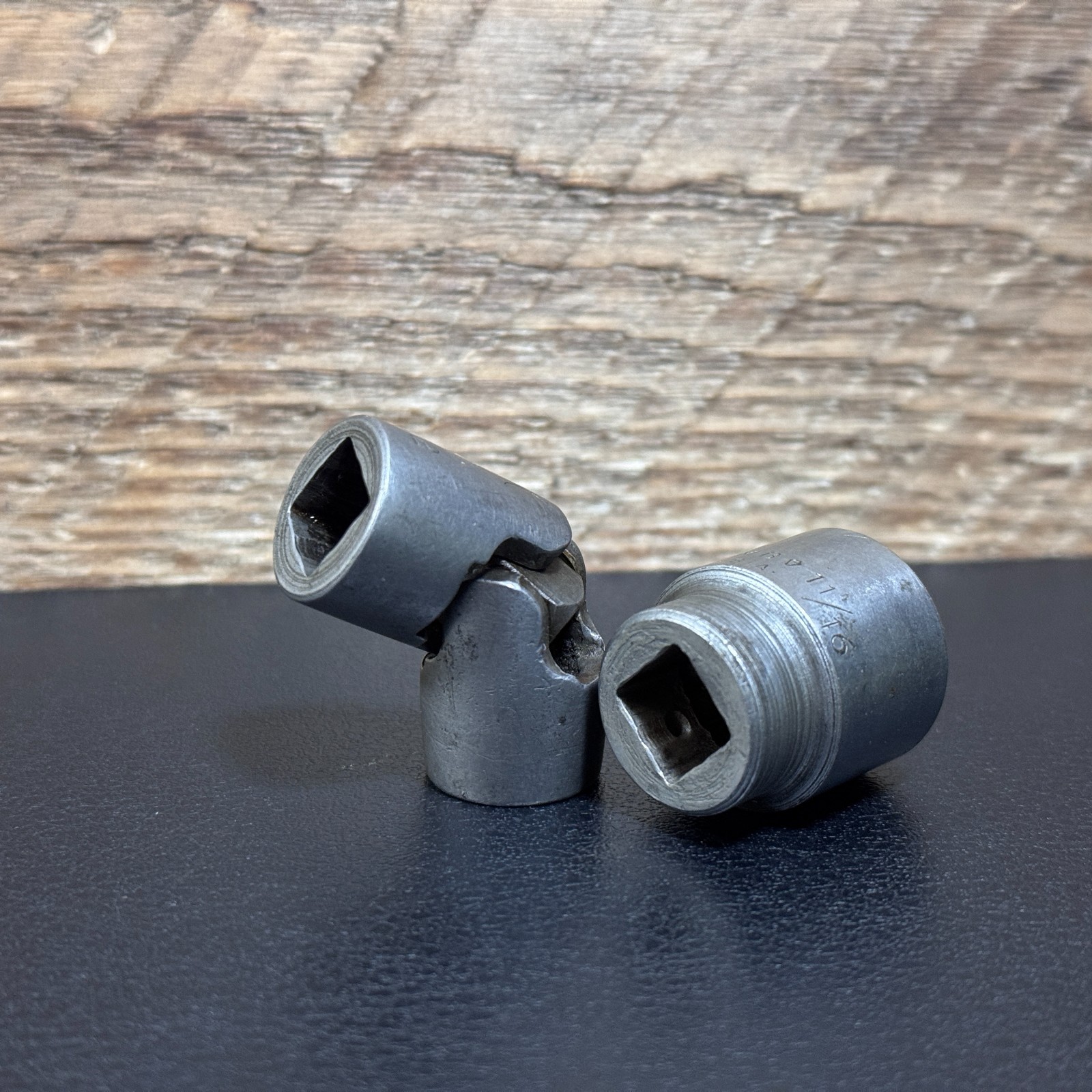 Vintage PLOMB 5275 3/8 Drive 12PT Swivel Flex Socket & 11/16″ Socket 5222 USA