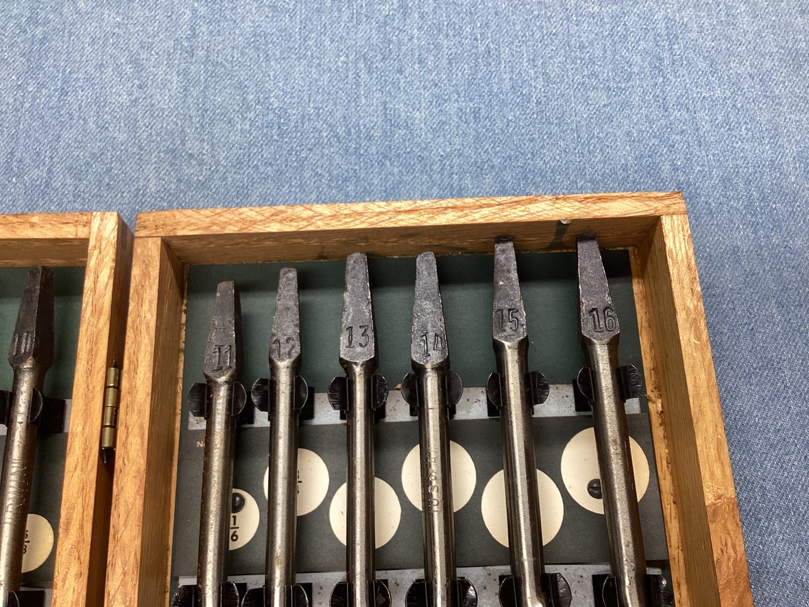 Vintage Irwin Borchest No. DM 13 pc Auger Bit Set Near Mint ! L👀K !