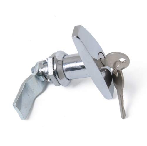 T-Handle Lock Bright Chrome Toolbox Door Latch Camper Truck RV Trailer Lock T…
