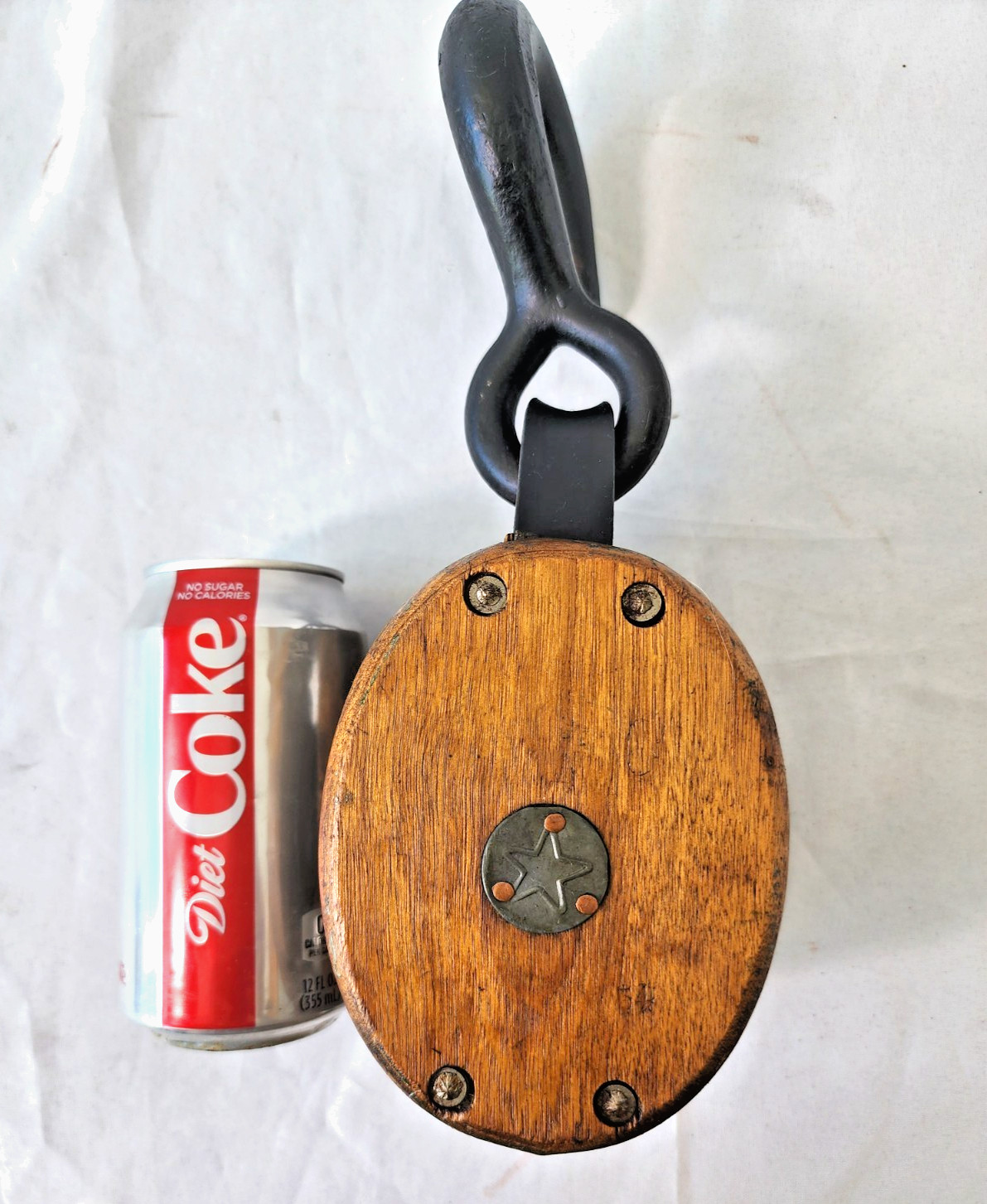 Vintage 1900’s Star Boston & Lockport Block Co. Wooden Dual Pulley Block Tackle