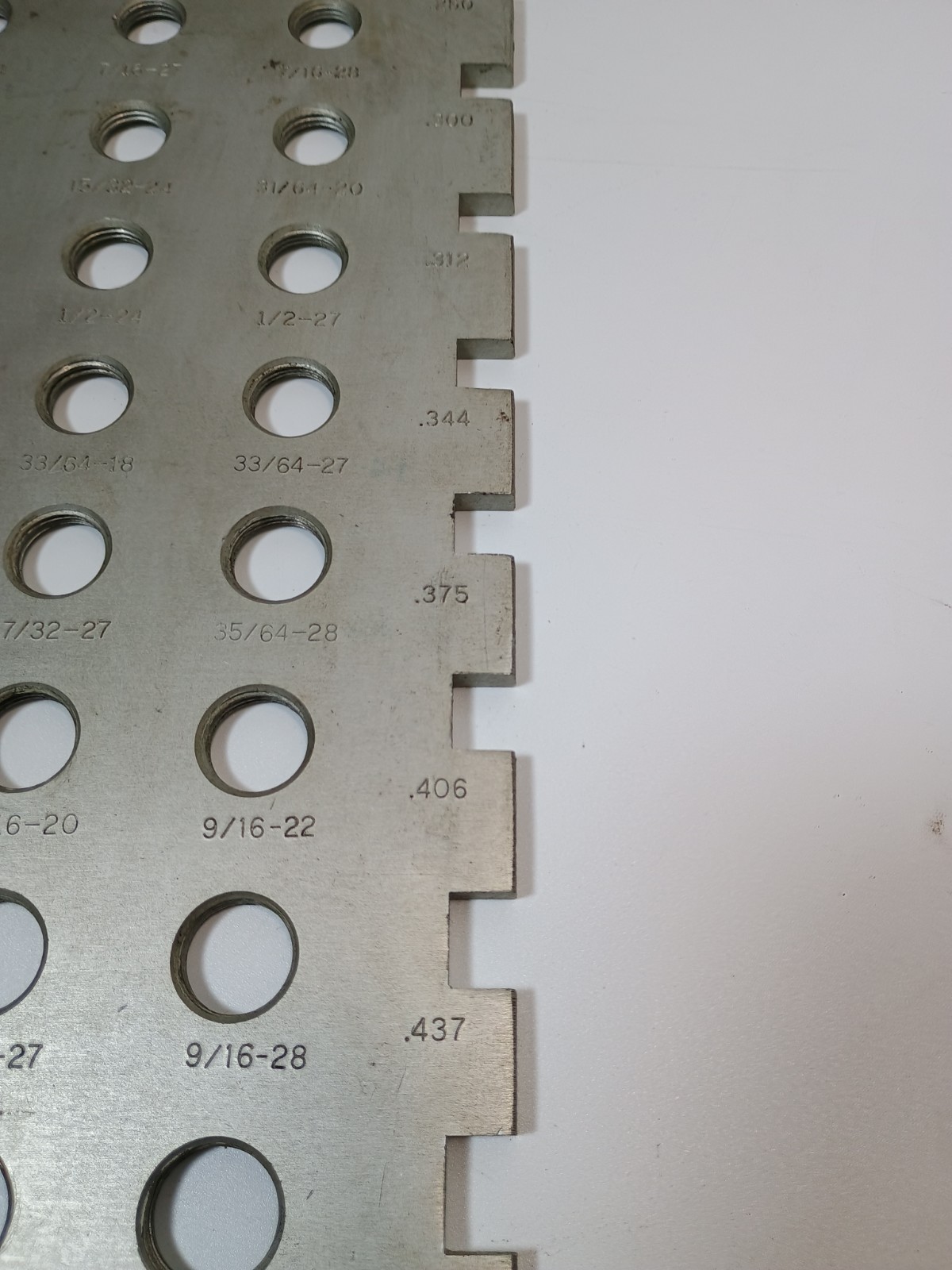 Vintage Kirkhill Inc. Thread gauge for Seats, Bibbs, Nuts and Bolts