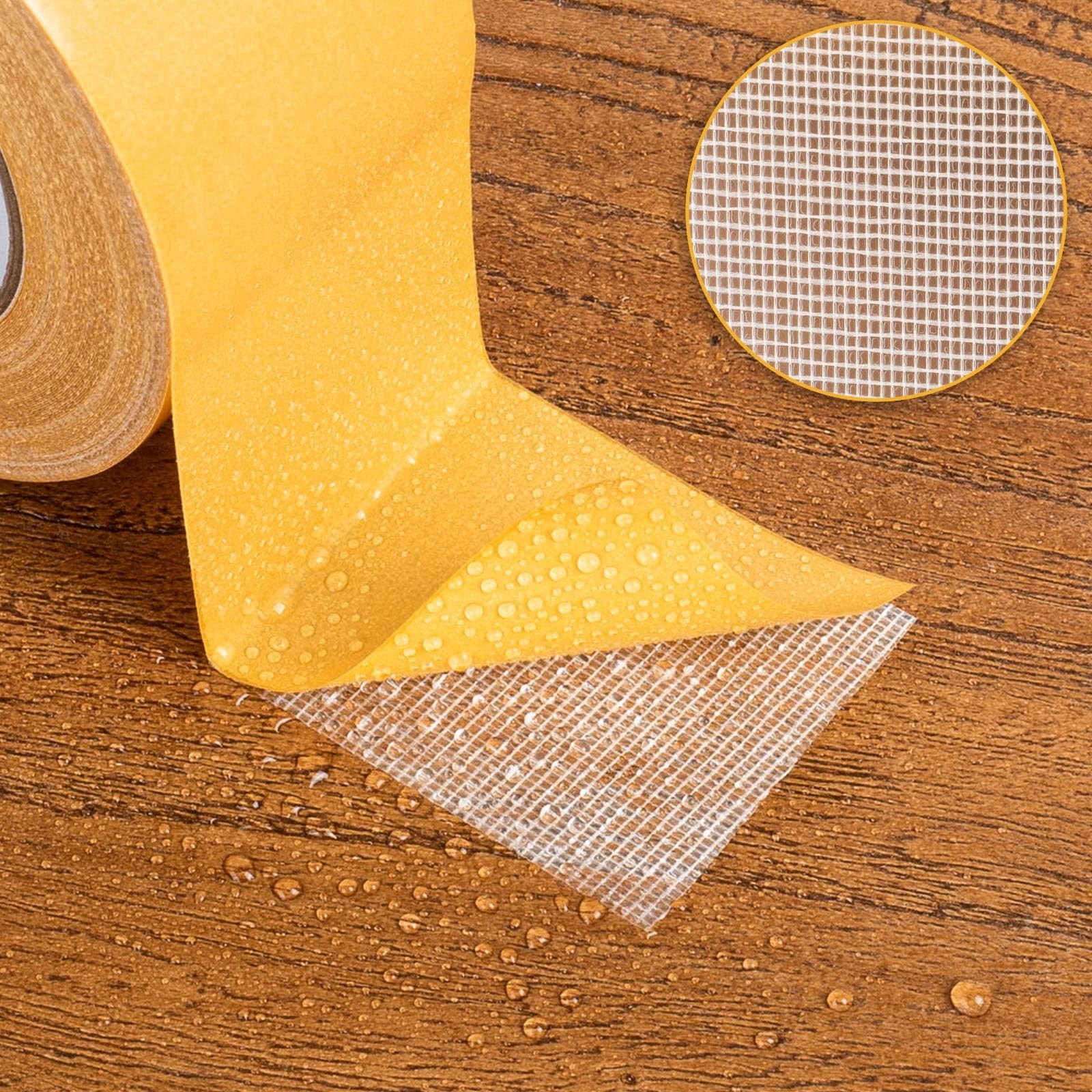 Double Sided Tape Heavy Duty, 2 Inch x 66 Feet Fiberglass Mesh Double Stick A…