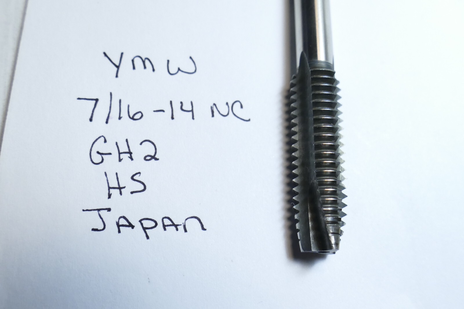 YMW 3 Flute Tap 7/16-14 NC GH2 HS Japan YAMAWA