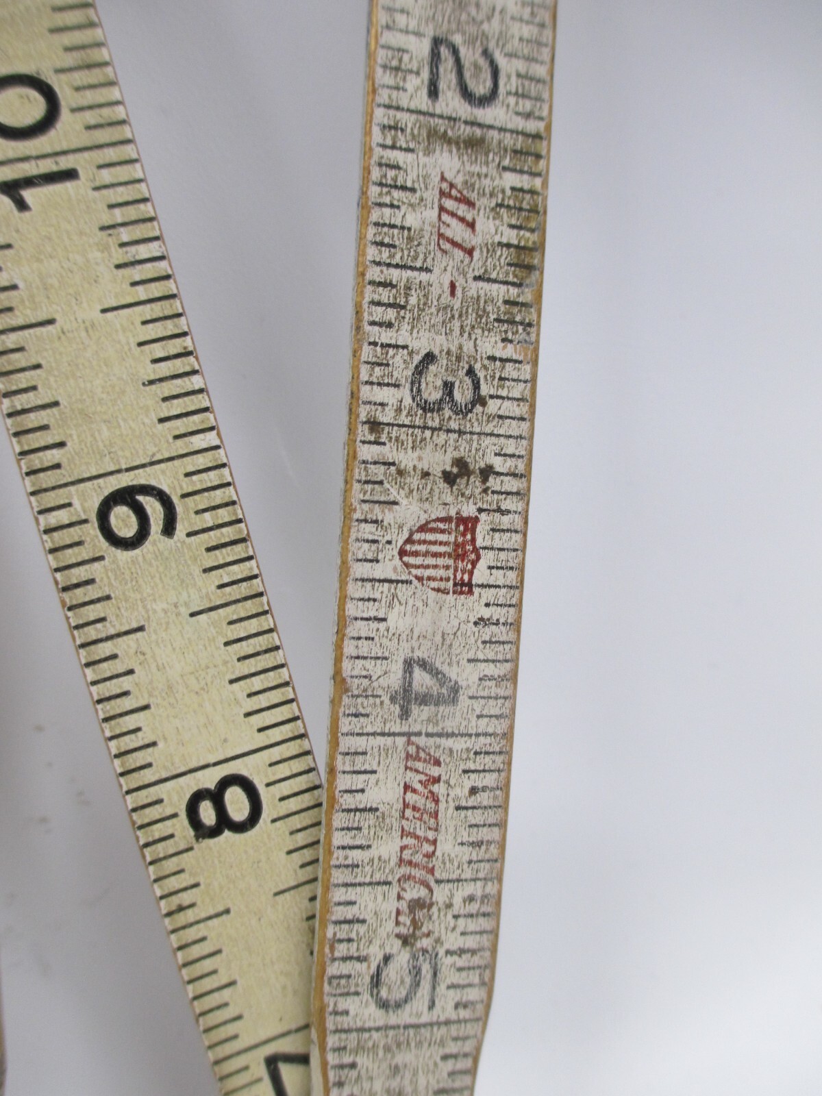 72″ All American Ruler Wood Wooden Ruler Folding 72″ Inches Brass Hinges