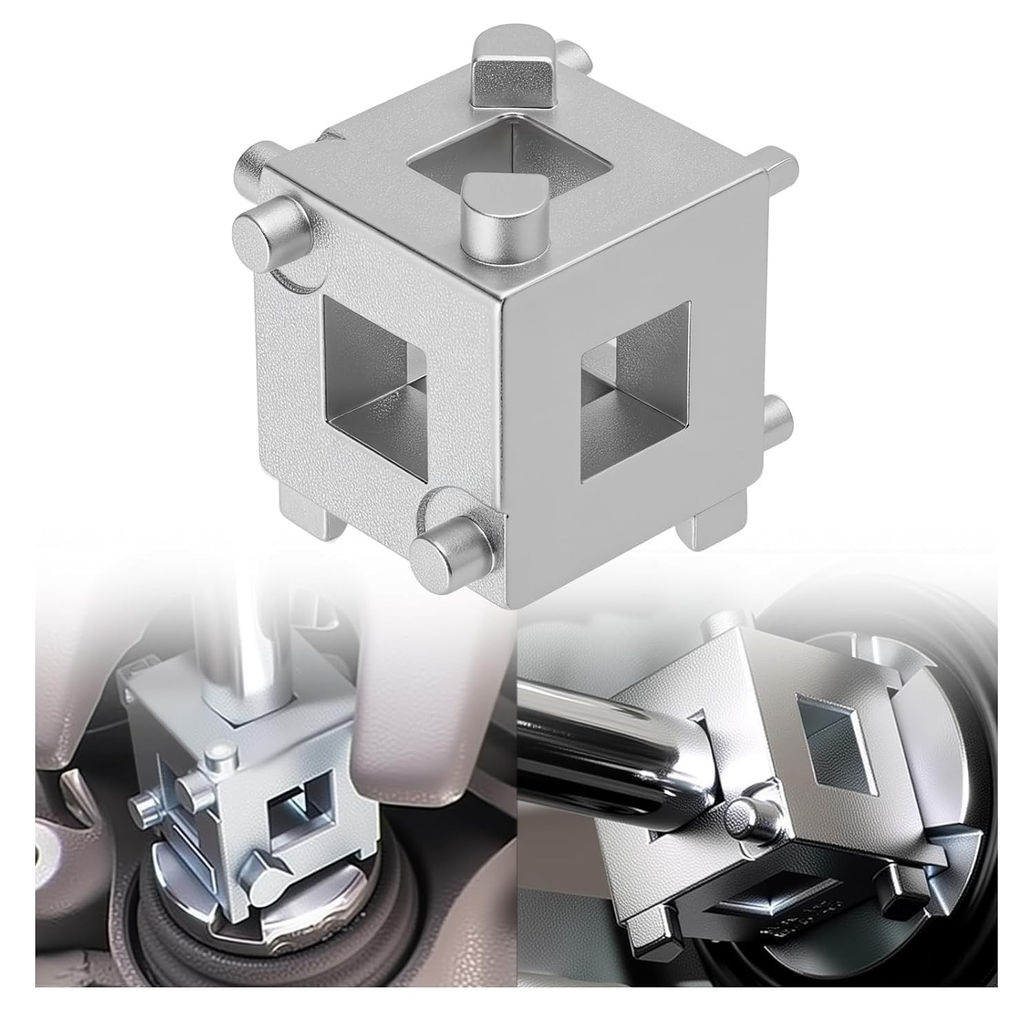 Car Brake Caliper Compression Tool 3/8 Square Drive 6 in 1 Multi Tool Kit for