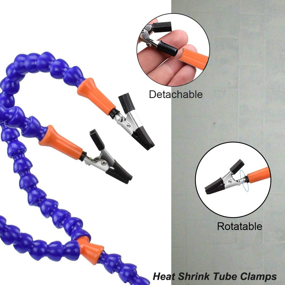 Helping Hands Soldering Third Hand Tools, 4 Arms with Adjustable Vise T