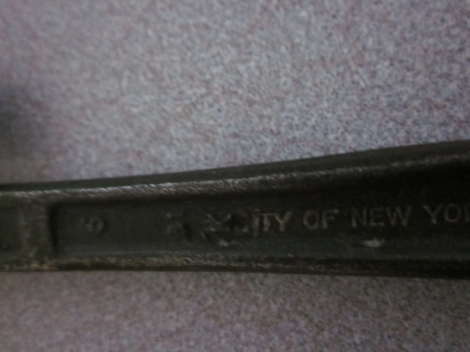 VINTAGE WALCO WRENCH CITY OF NEW YORK TOOL TRANSIT SUBWAY POLICE FIRE DEPARTMENT