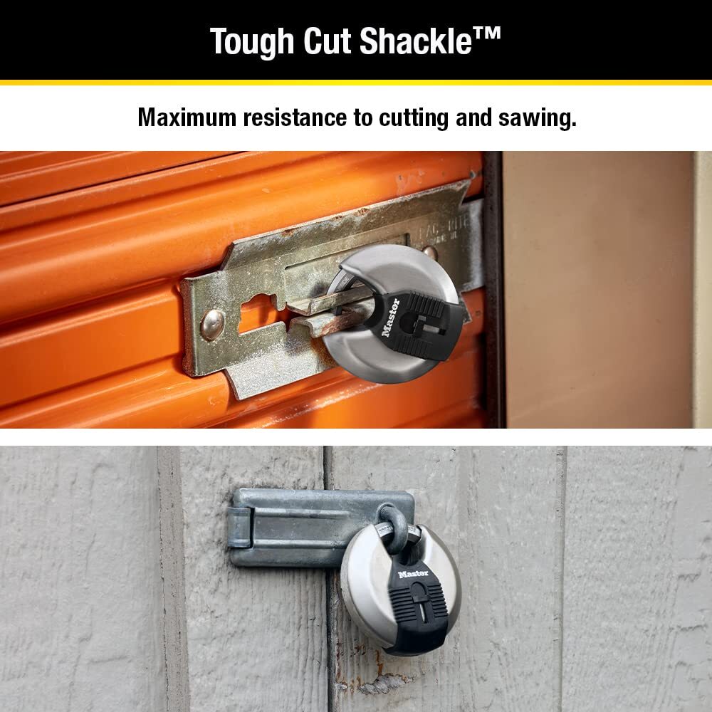Keyed Alike Silver Padlock Maximum Security Indoor Outdoor Lock with Key