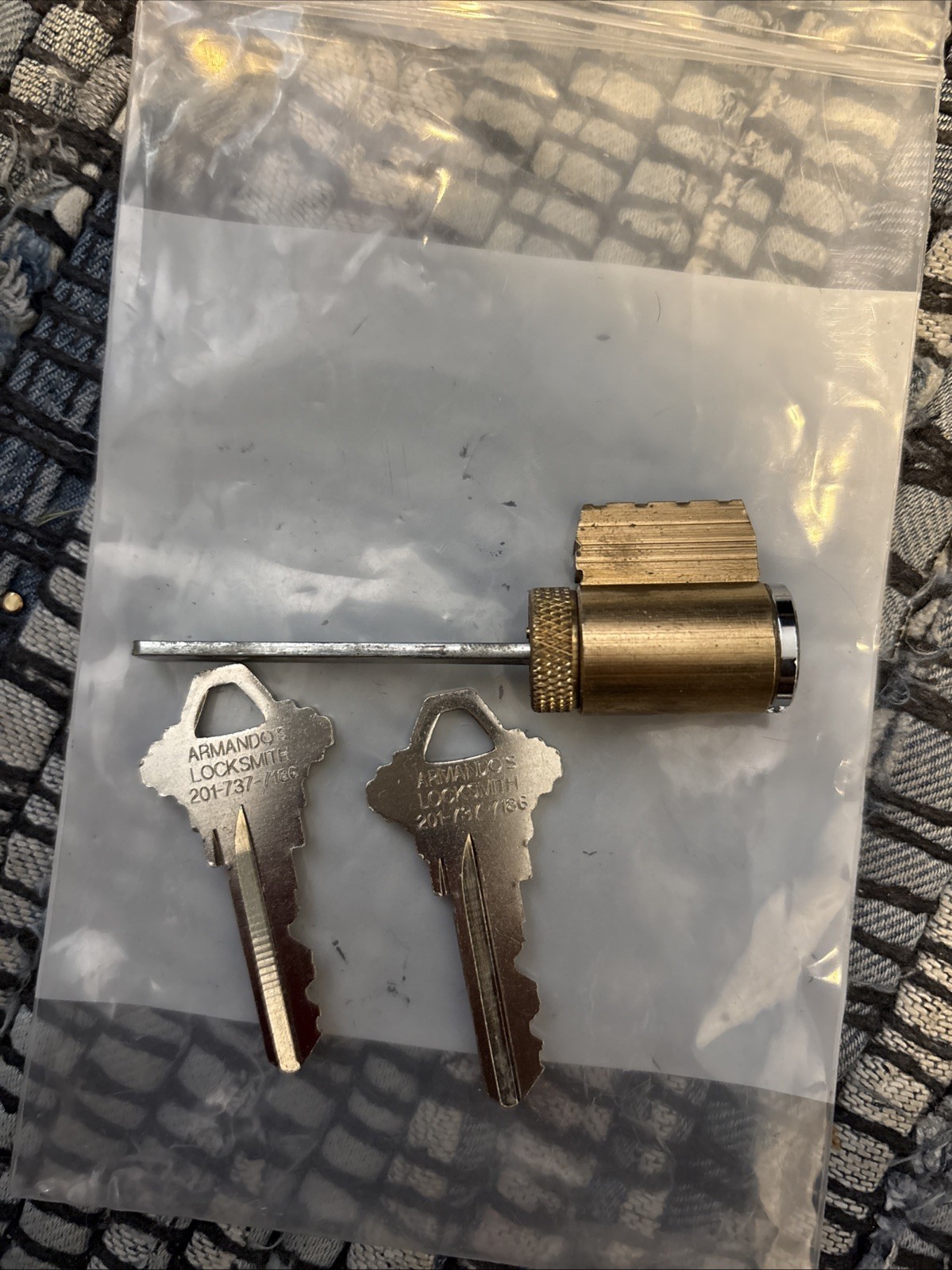Schlage door lock KIK cylinder with 2 working key