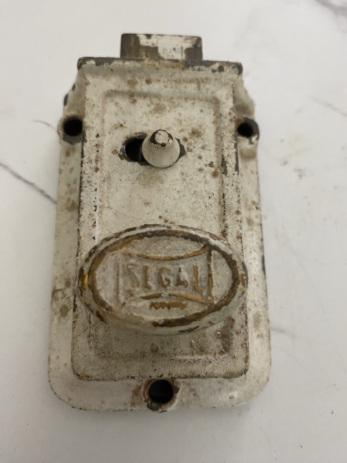 Vintage Segal DeadBolt Lock with Two Non matching Lock Catches Salvaged
