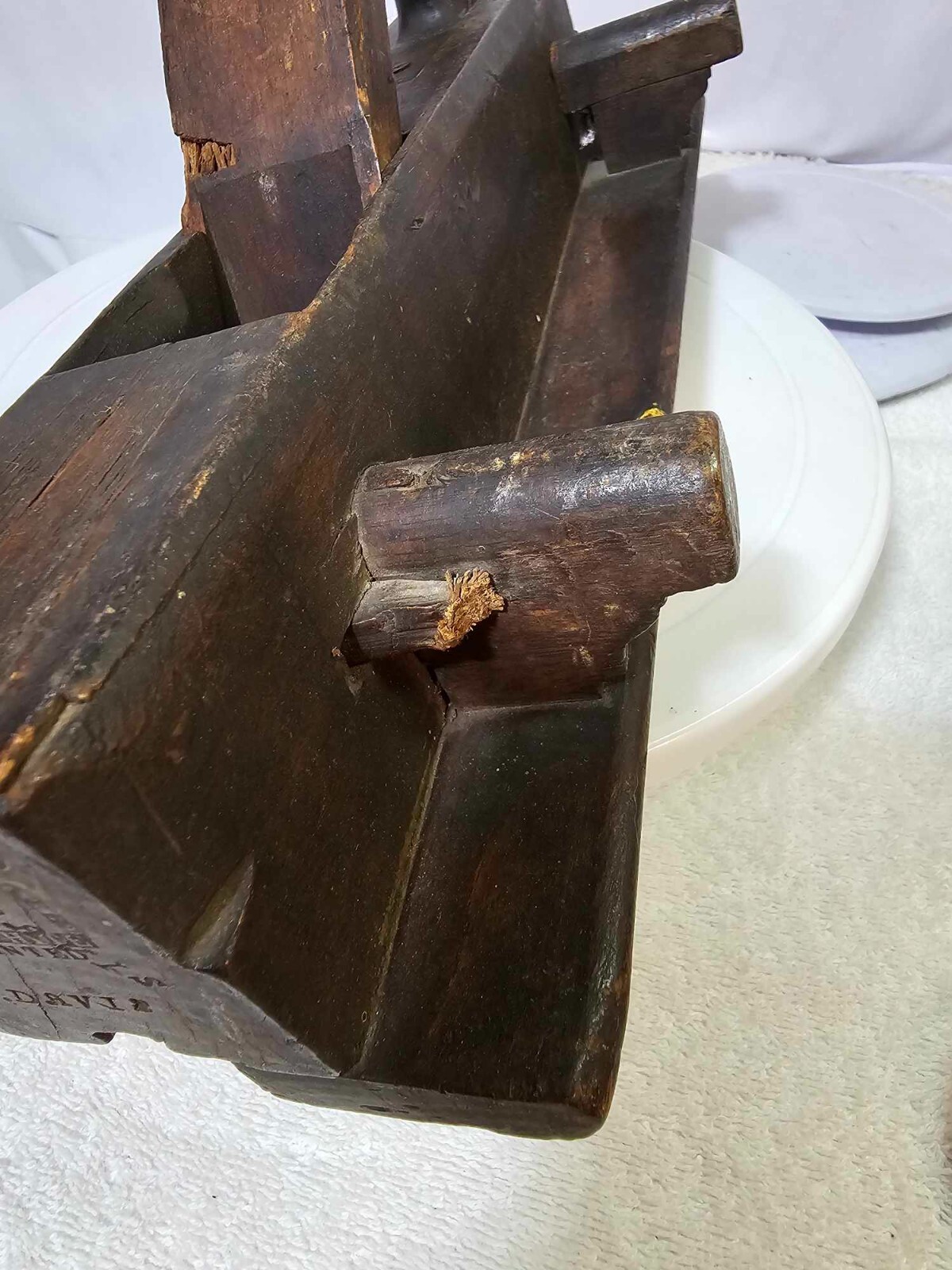 Marked J. Davis Antique Primitive Wood Molding Plane