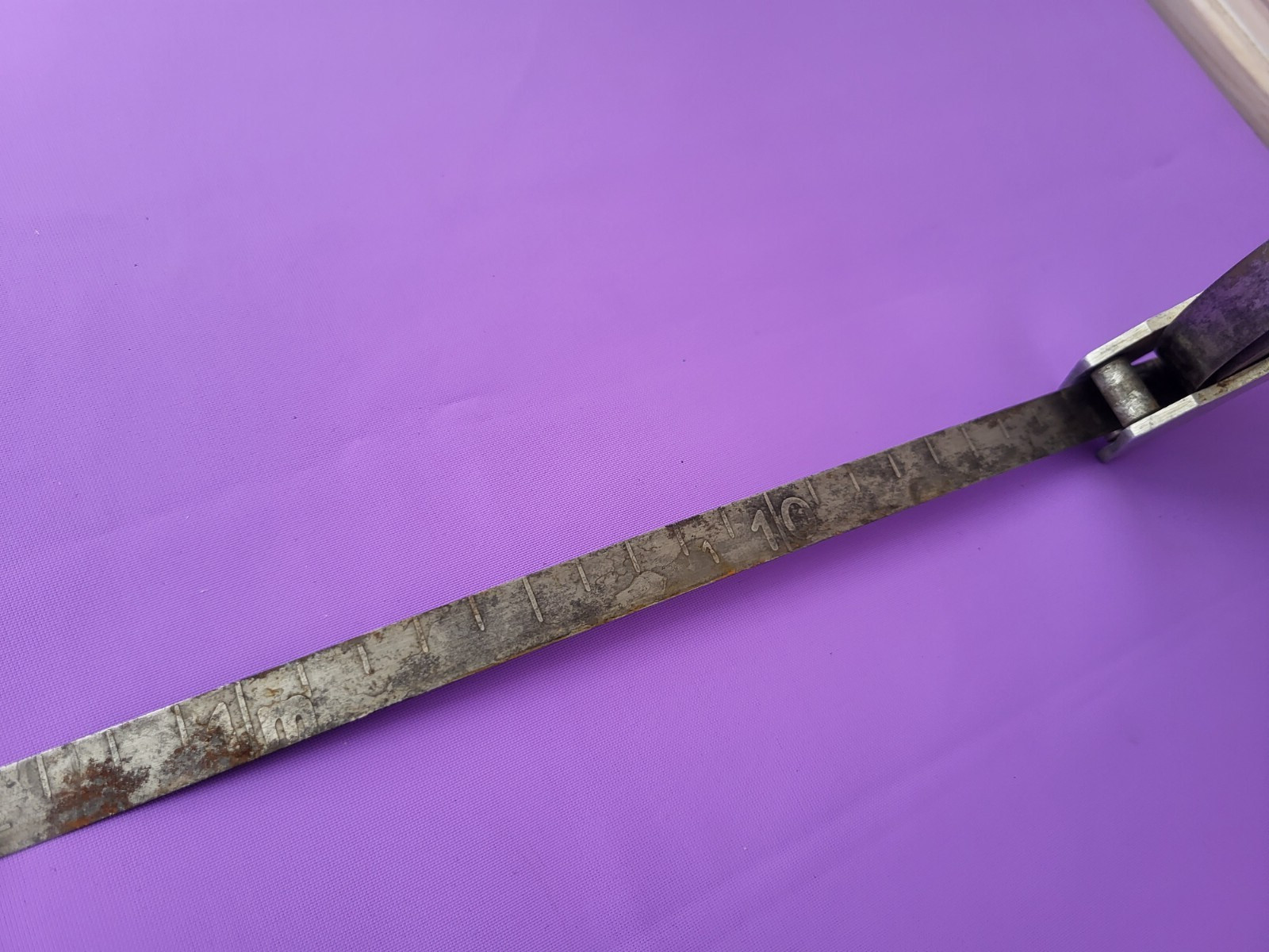 Old Vintage Metal Tape Measure 20m with Wooden Handle Stamp Eagle GL