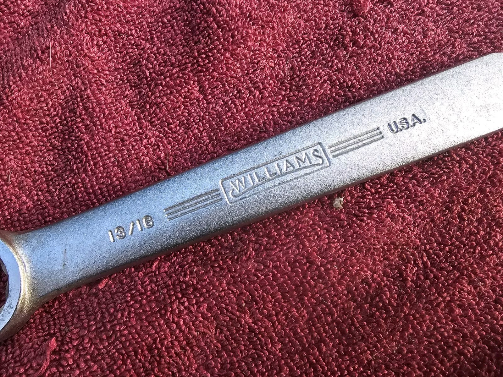 Williams 1805A 13/16” Milling Machine Box End Wrench 12 Pt., New Old Stock