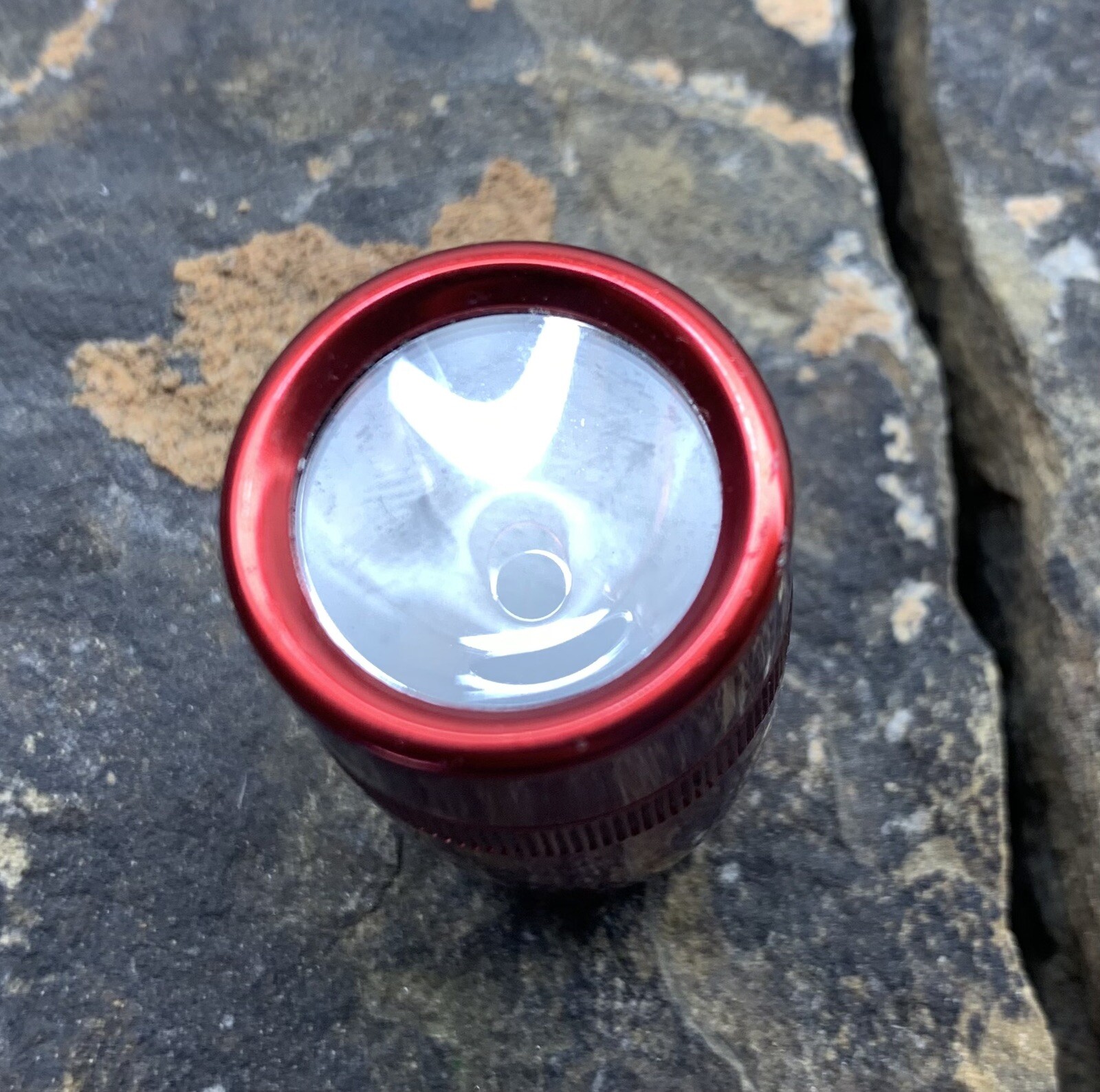 Maglite Mini Flashlight Lens Only. Red. Good Condition
