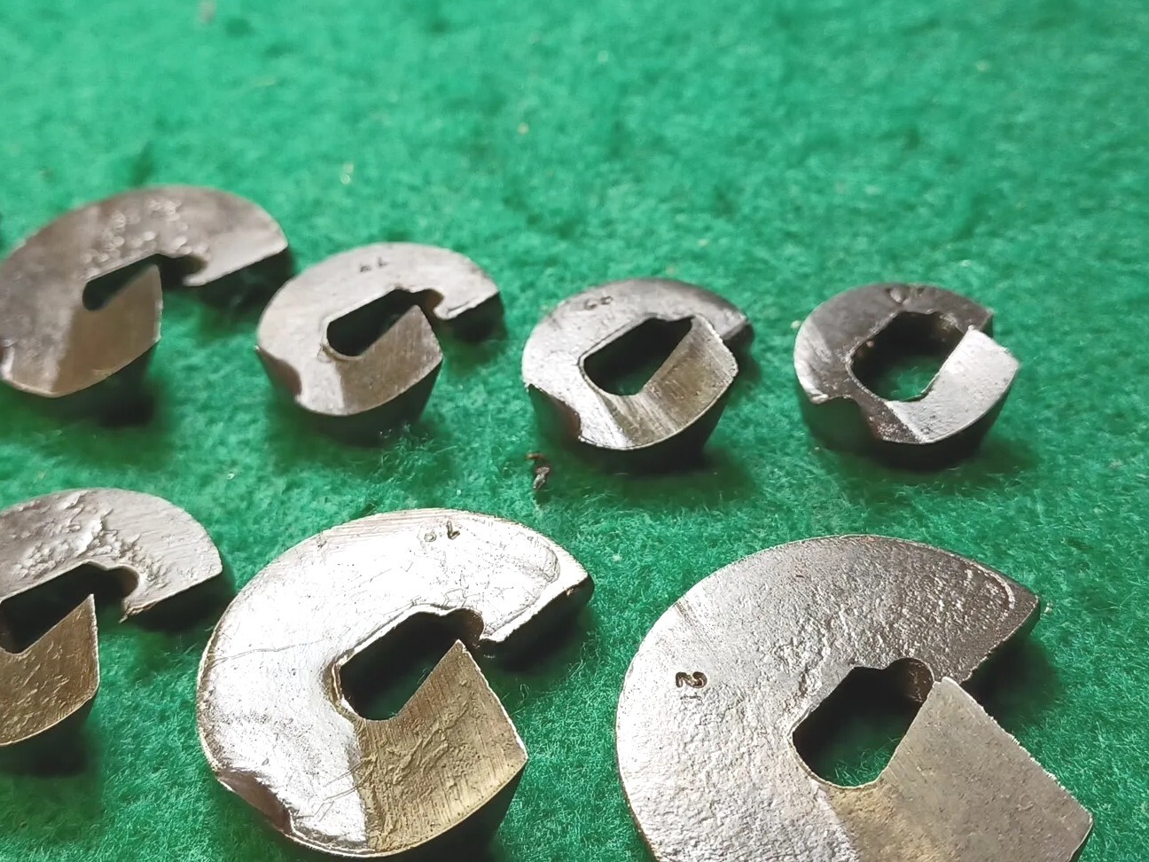 Vtg 10 Bruno Tools Wood Hole Boring Blades 5/8″ TO 1 1/4″ Blades Only