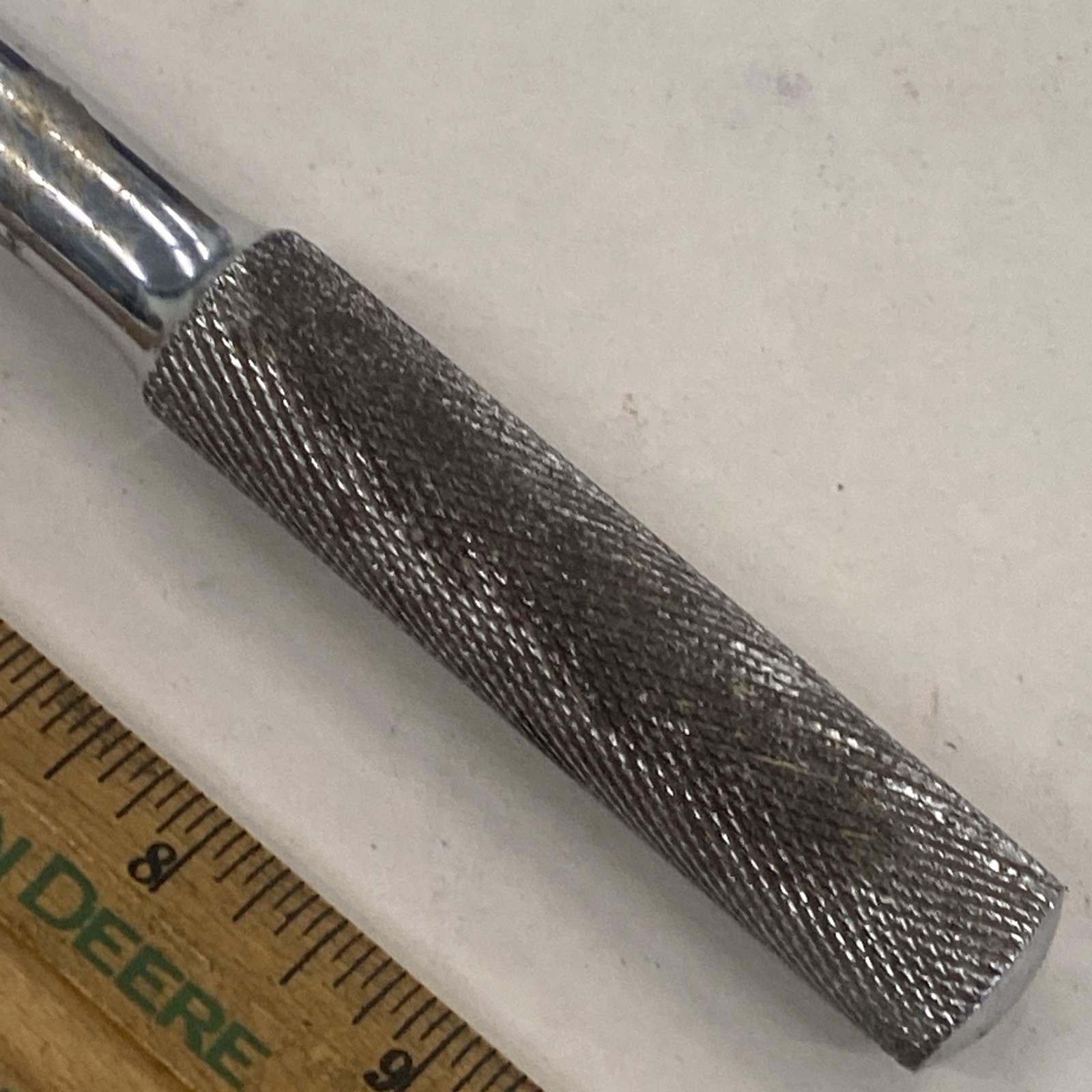 SK S&K, 1/2″ DRIVE 42475 10″ RATCHET USA! Knurled Handle Vintage, m0690
