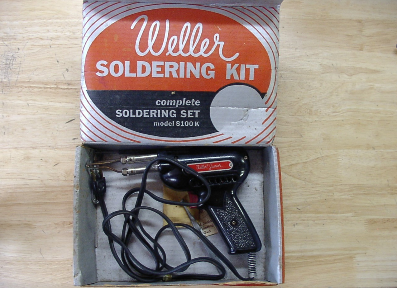 Vntg Weller 8100K Soldering Kit,Pistol Grip ,VGC,Tested & Working, W/Orig Box