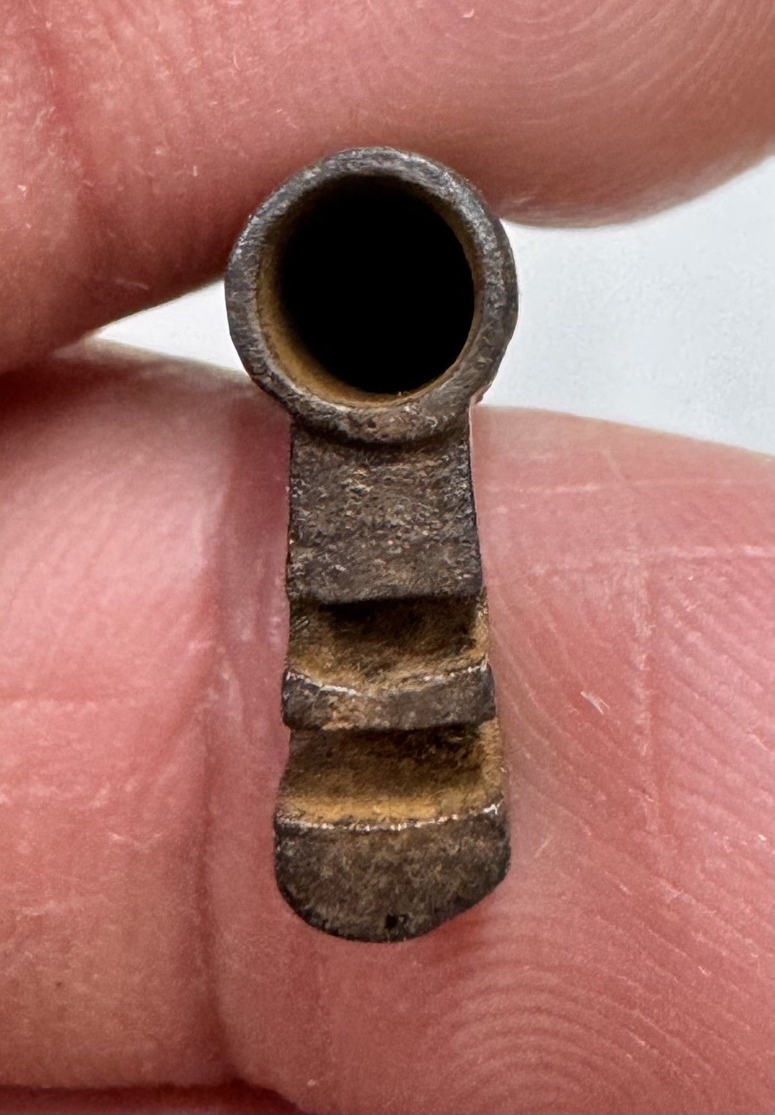 🌿 🗝️ Antique 1800s Hollow Barrel Skeleton Key With Decorative Bit 2 “