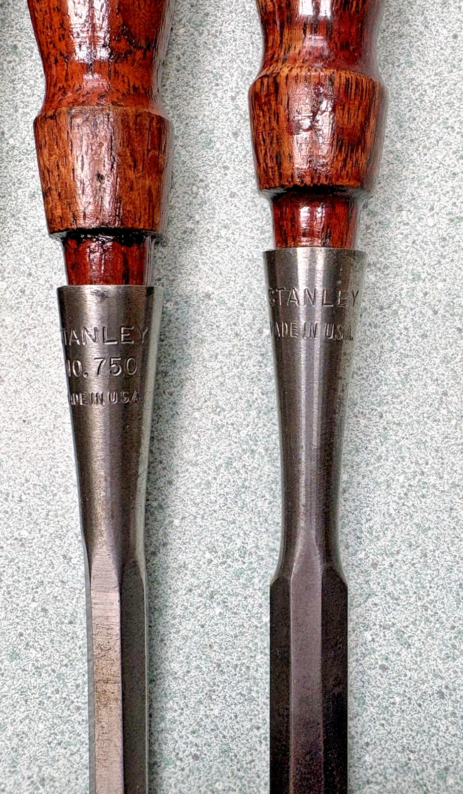 STANLEY 750 CHISEL (SET OF 3) 1/2″ 3/8″ & 1/4″ NICE CONDITION chisels