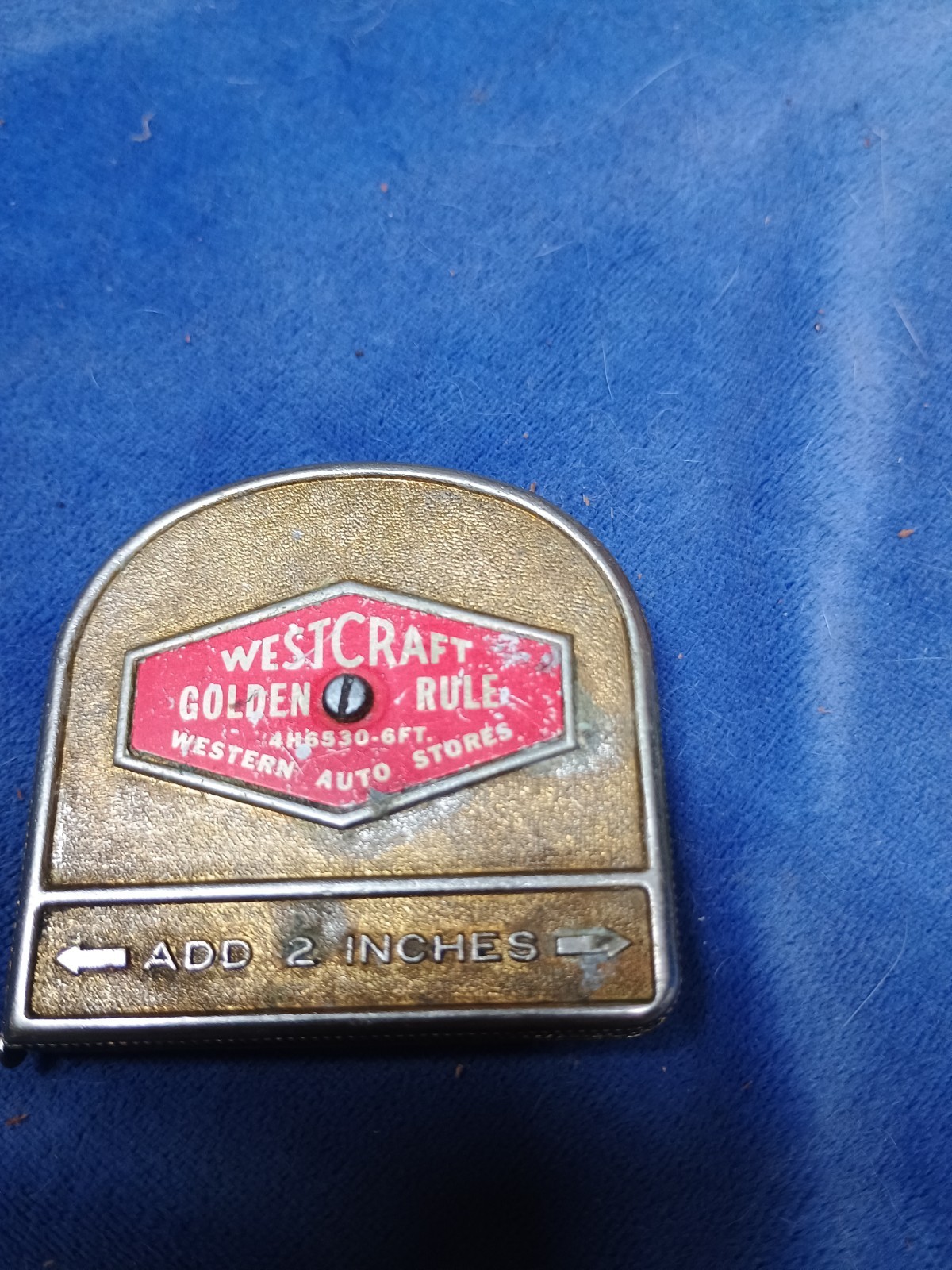 Vintage Western Auto Stores Westcraft Golden Rule 6ft. Tape Measure 4H6530