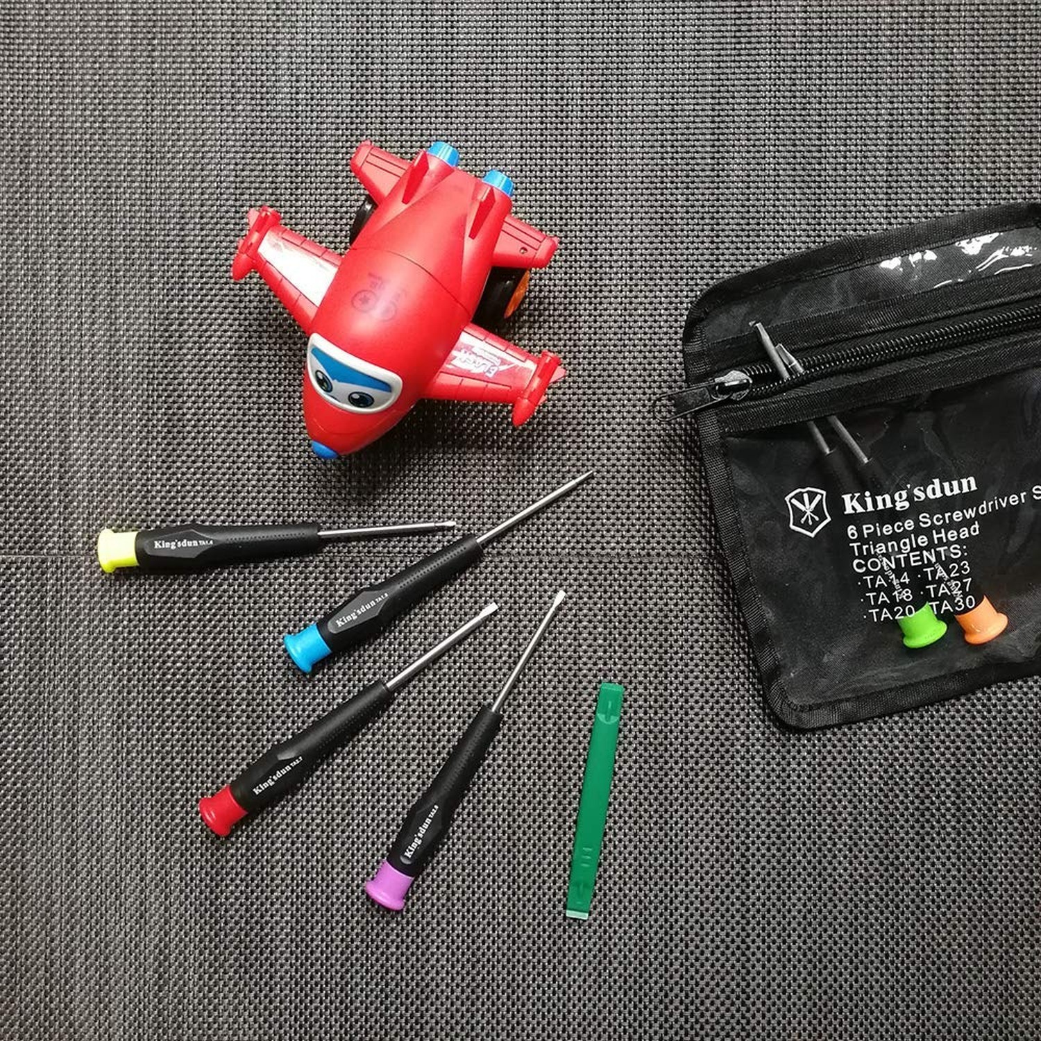 Fixinus Full Triangle Head Screwdriver Set For Electronic Toys, 7-Piece Trian…