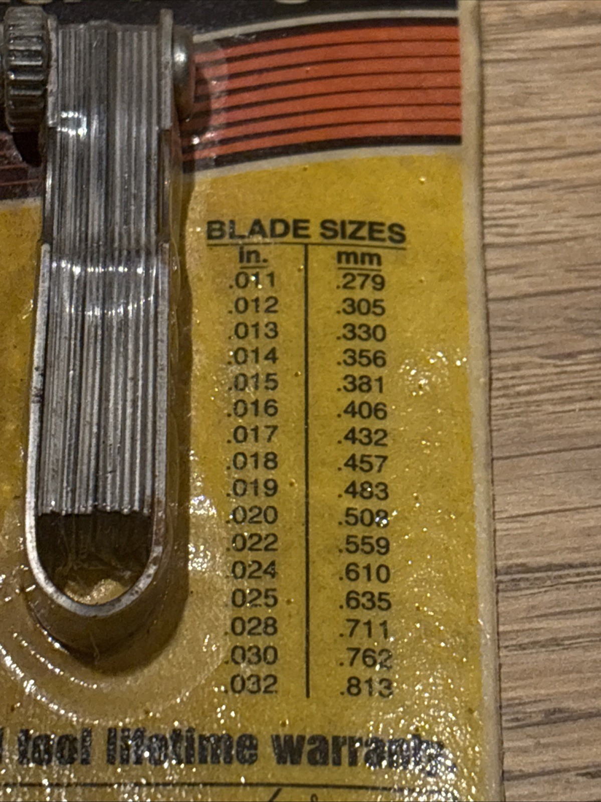 New Old Stock Cal Van 288 Ignition Feeler Gauge Set. Standard And Metric. USA .