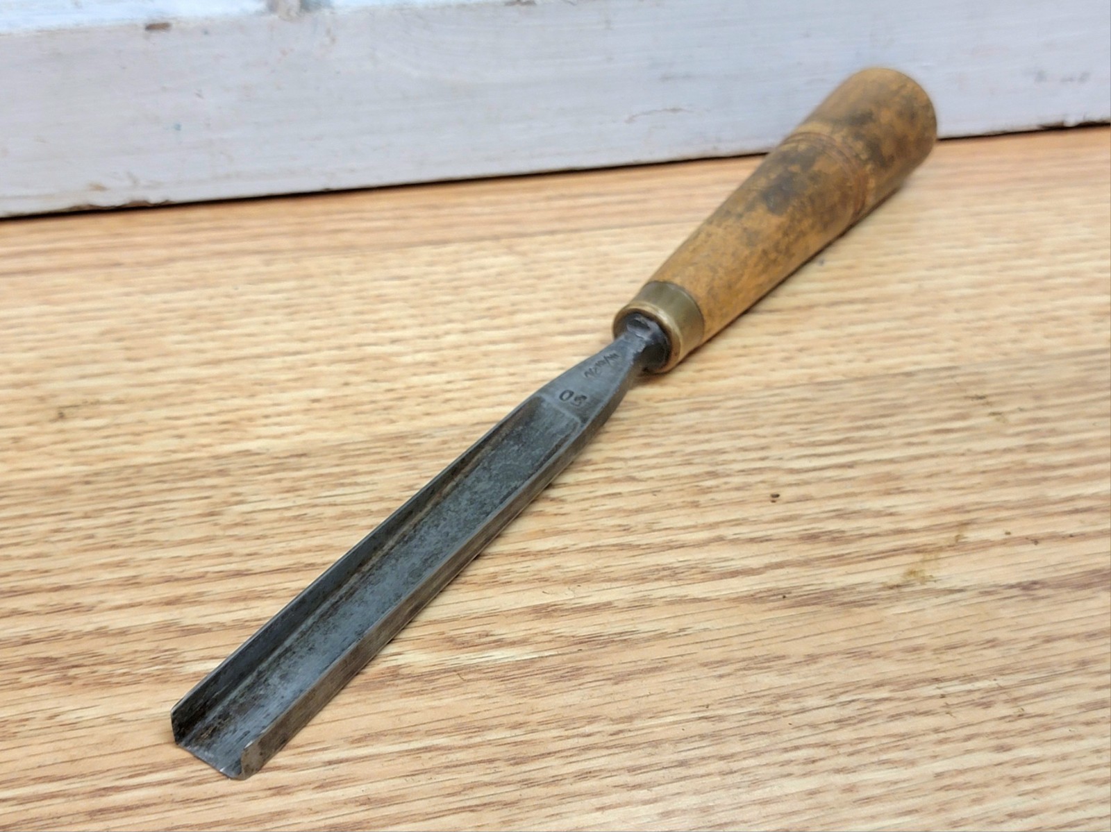 Vintage DASTRA Woodscrew No. 50 Macaroni 90° Carving Gouge Chisel 9/16″ (12mm)