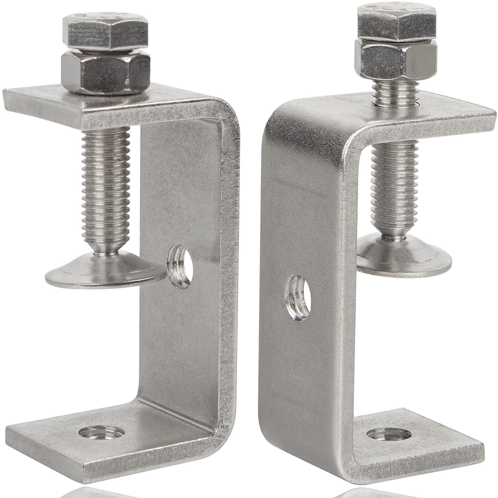 Heavy Duty Stainless Steel C Clamps 2 1/2 Inch for WoodWorking, Small U Clamp…