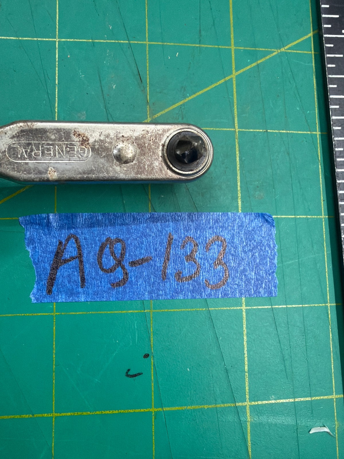Vintage 4″ General Hardware No.807-X Ratchet Phillips Screwdriver Wrench Made US