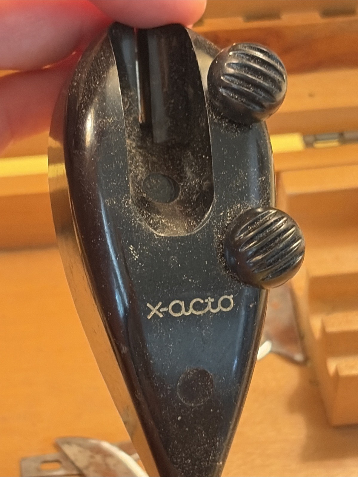 Vintage X-Acto Hobby Chest Wood Box Knife Set Blades Tools Model Craft