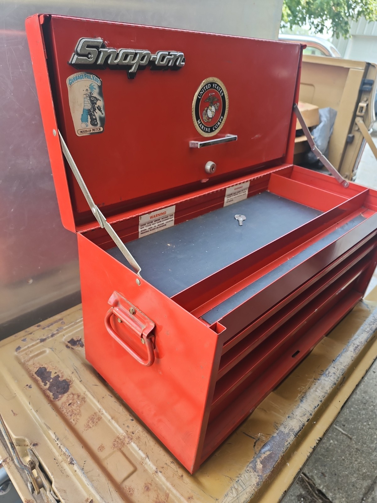 Vintage Snap-On Tool Box 3 Drawer Top Chest Top KRA-53C Mechanics W/Key 1983