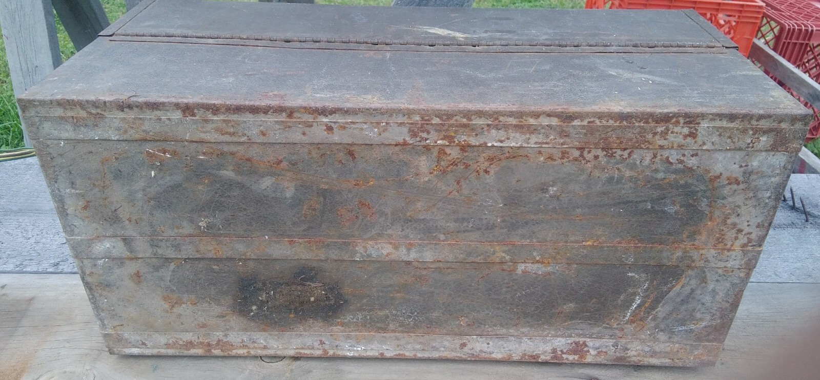 Vintage Heavy Duty Kennedy Folding Toolbox Model 1022