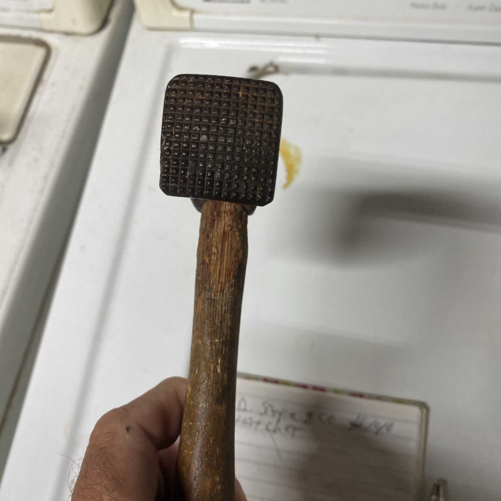 Vintage L.A. SAYRE CO. 140 ROOFING LATHING HATCHET NEWARK N.J.