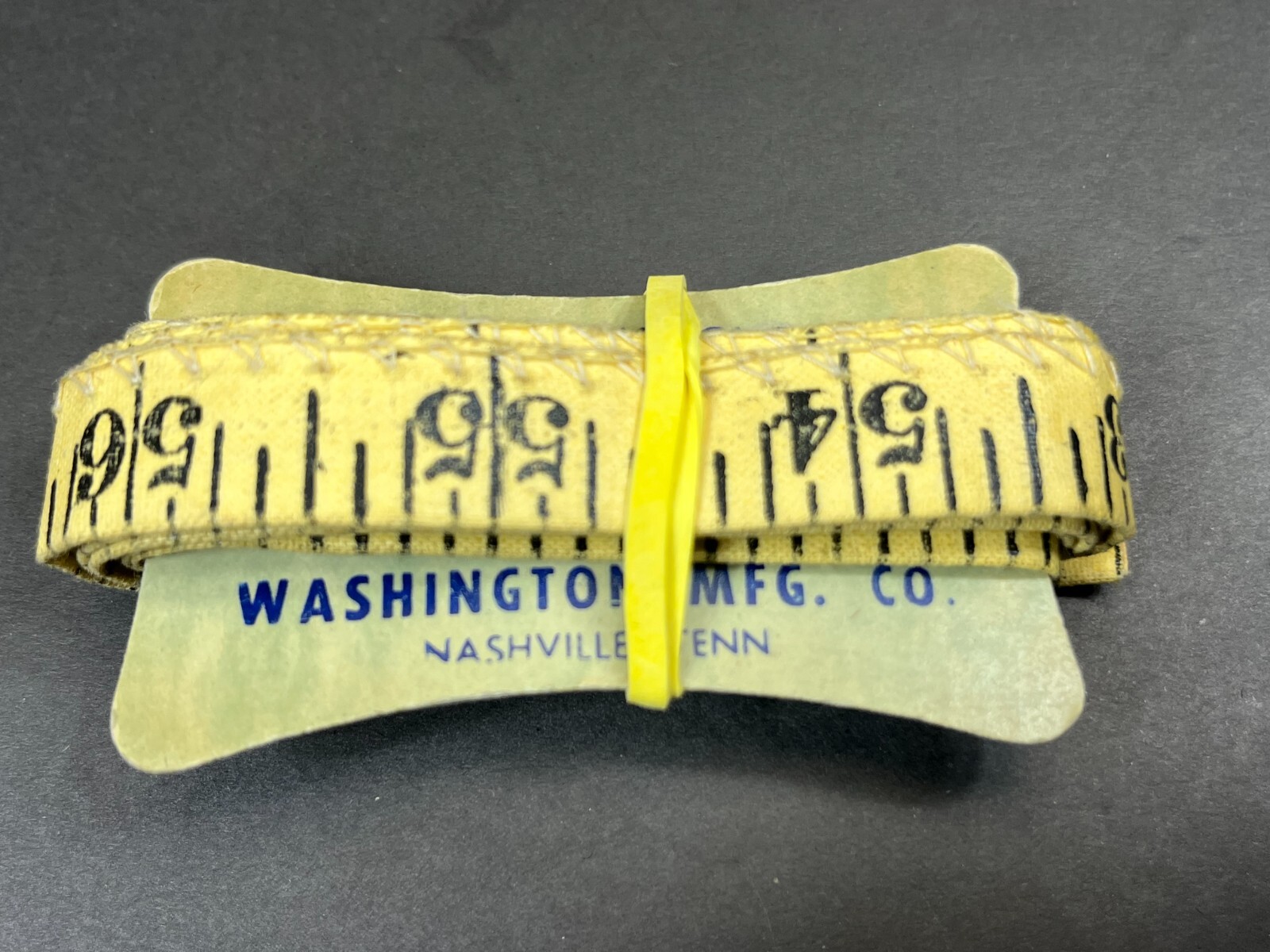 Washington MFG Advertising Cloth Fabric Tape Meaasure Nashville TN Antique Vtg