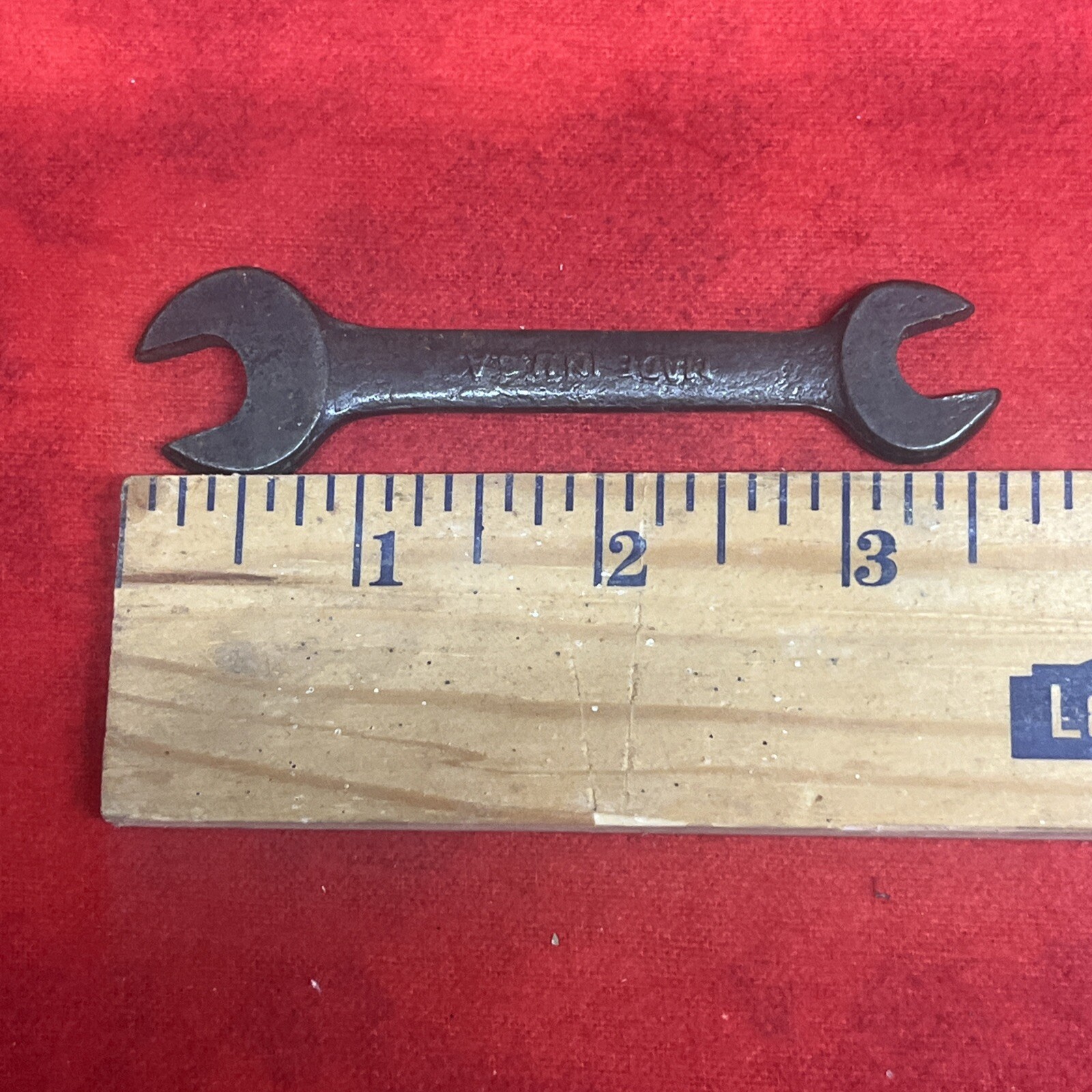 VINTAGE (UNBRANDED) DOUBLE OPEN-END WRENCH DROP FORGED USA (k5)