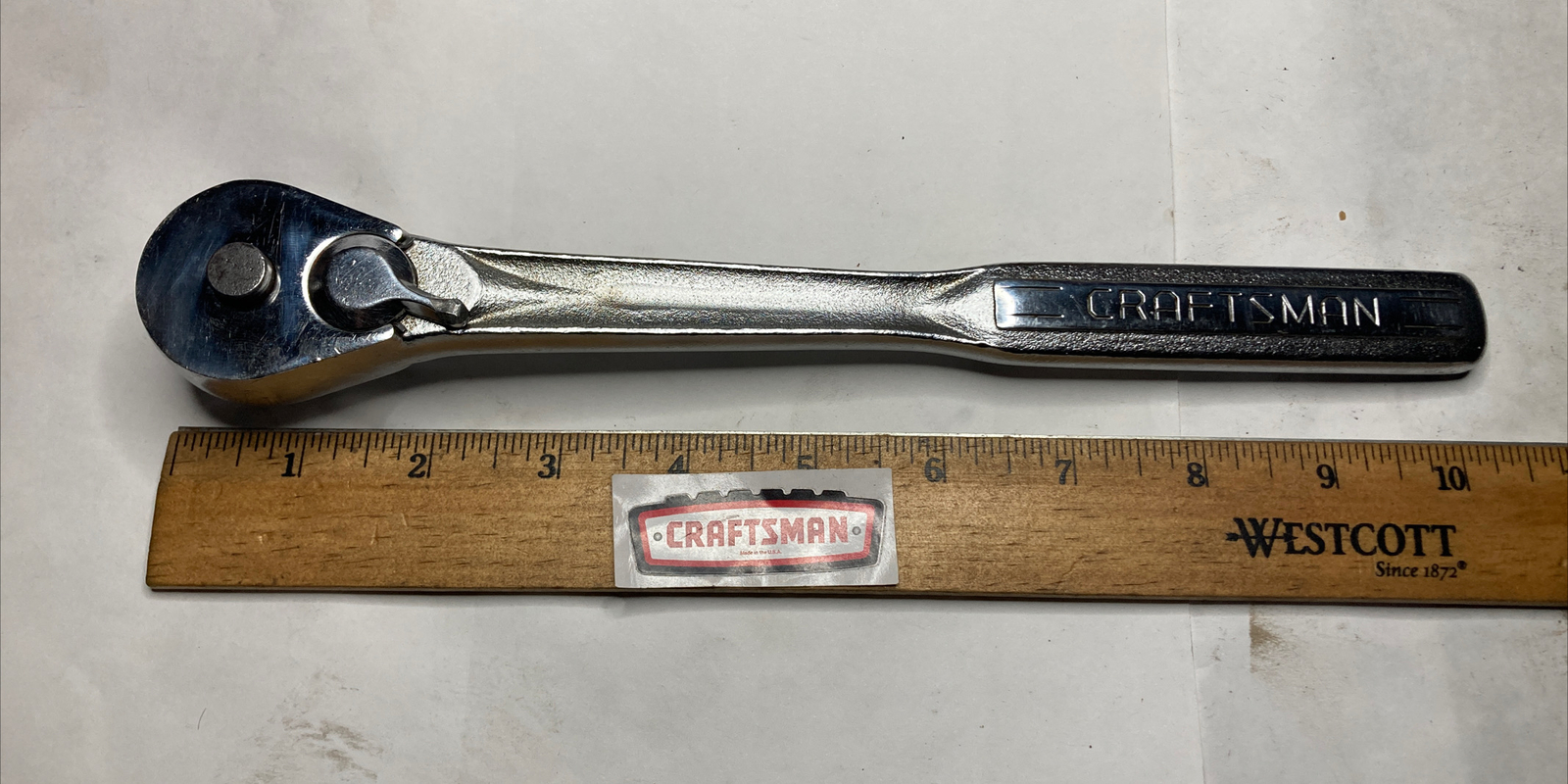 Craftsman USA Ratchet 1/2″ Drive -V- Series 44985 Quick Release Really Nice Cond
