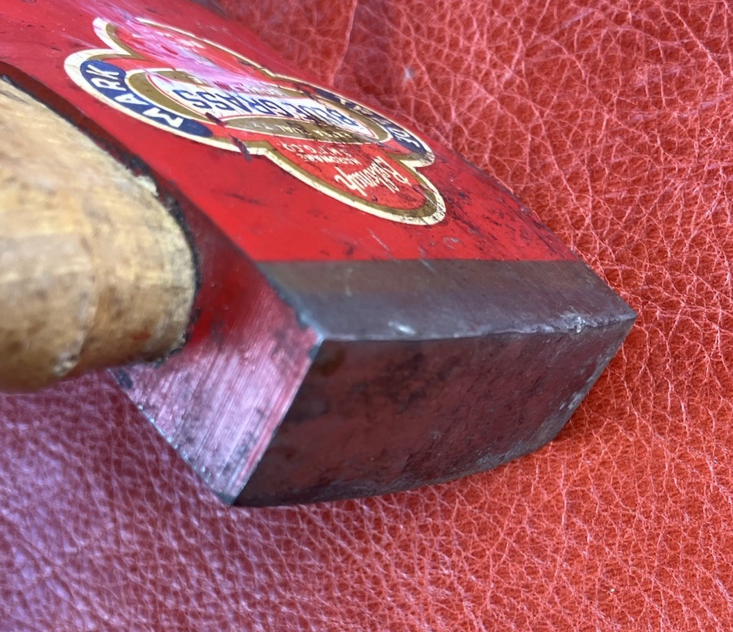 Vintage Belknap Bluegrass hatchet With Label & Leather Case