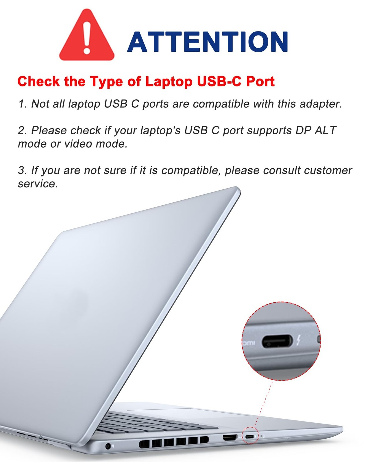 Dual Monitor Adapter – USB C to HDMI Adapter, Docking Station for Laptop, HDM…